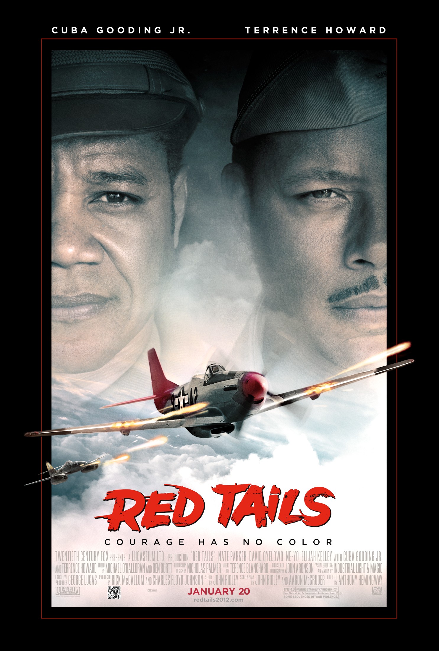 Mega Sized Movie Poster Image for Red Tails (#4 of 4)