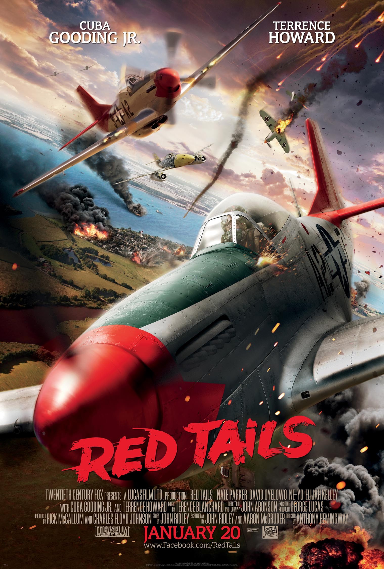 Mega Sized Movie Poster Image for Red Tails (#1 of 4)
