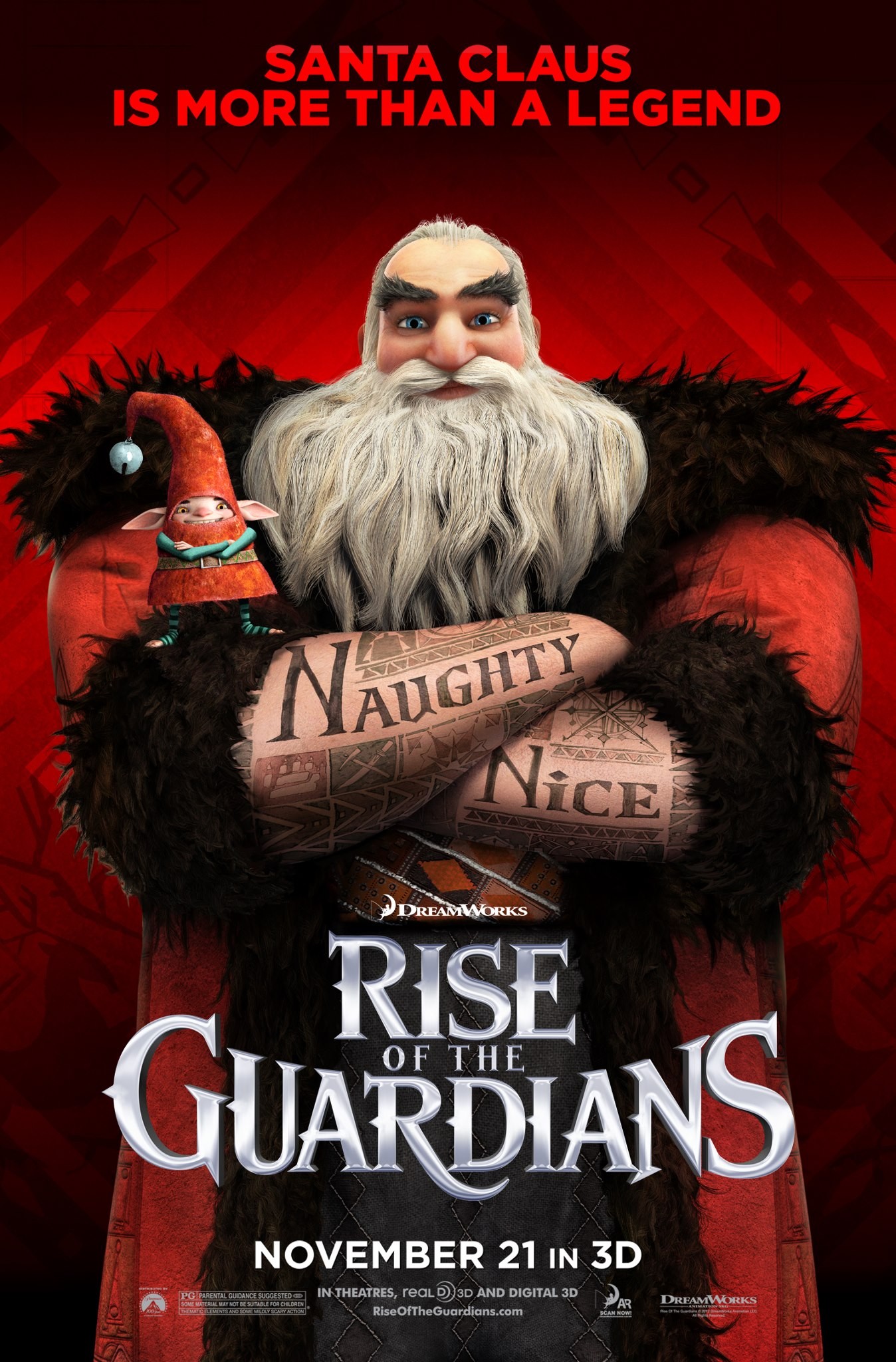Mega Sized Movie Poster Image for Rise of the Guardians (#14 of 19)