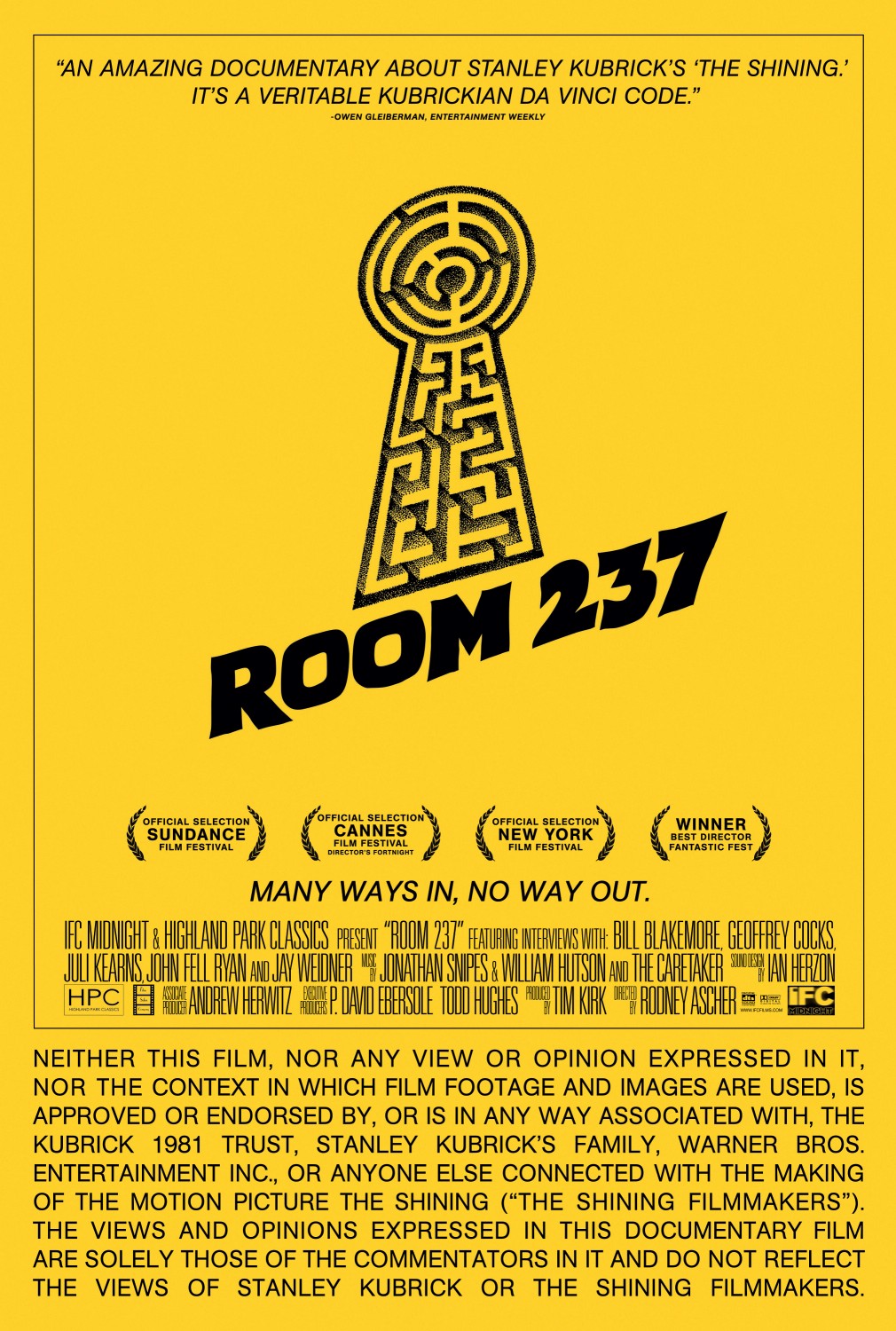 Extra Large Movie Poster Image for Room 237 (#2 of 5)