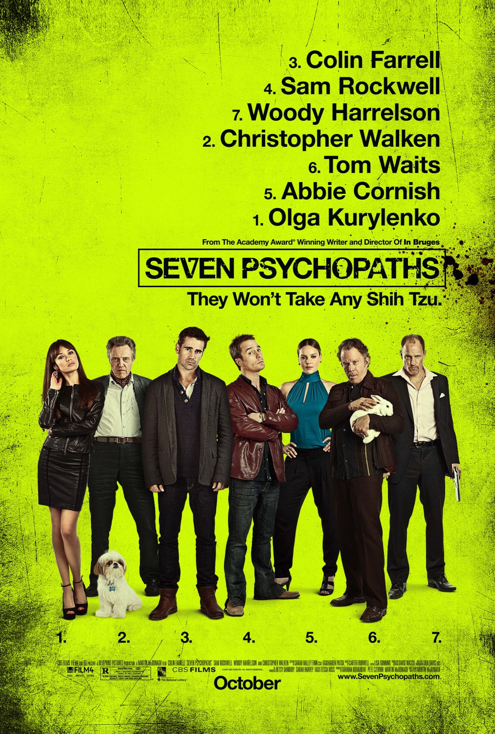 Extra Large Movie Poster Image for Seven Psychopaths (#1 of 20)