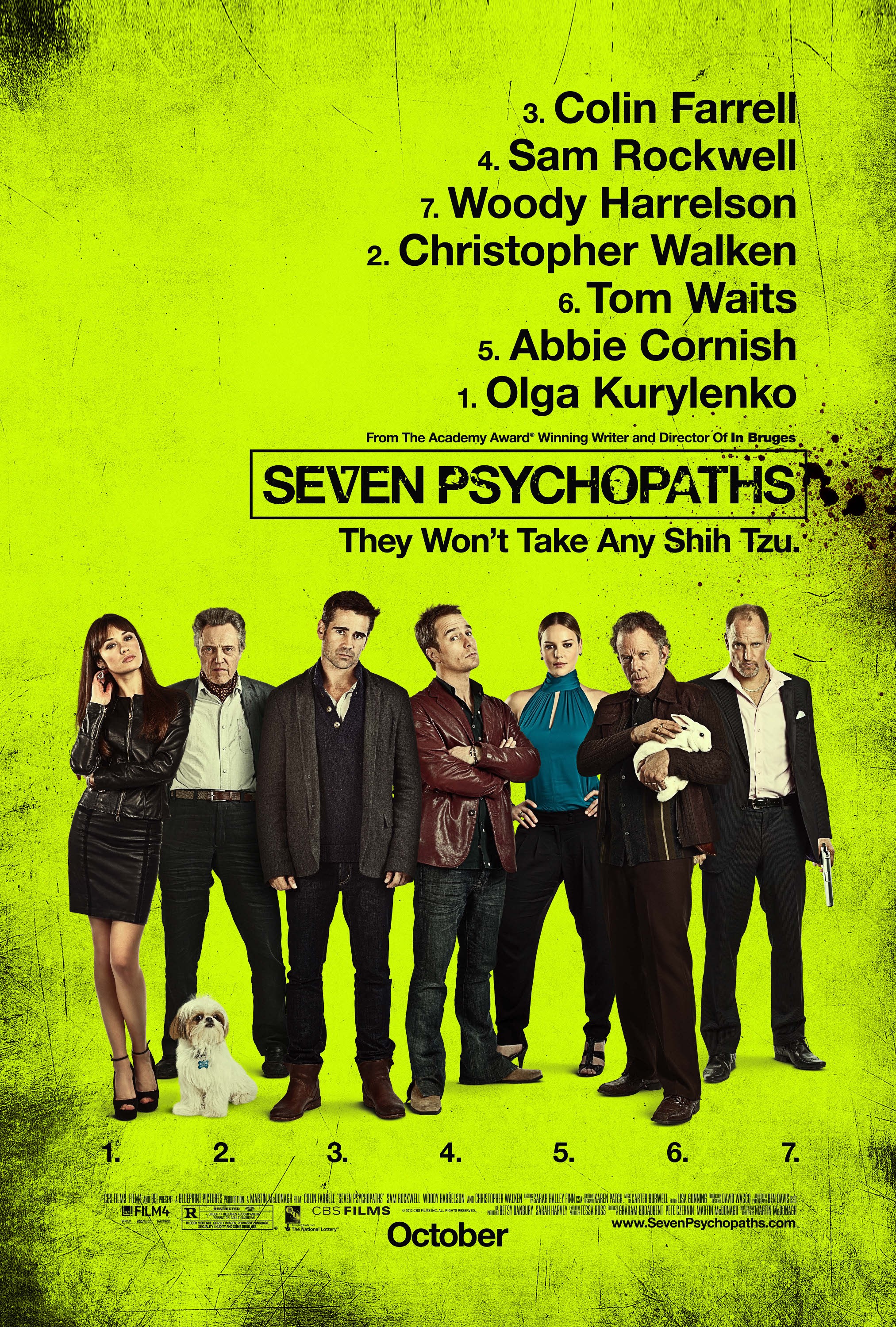 Mega Sized Movie Poster Image for Seven Psychopaths (#1 of 20)