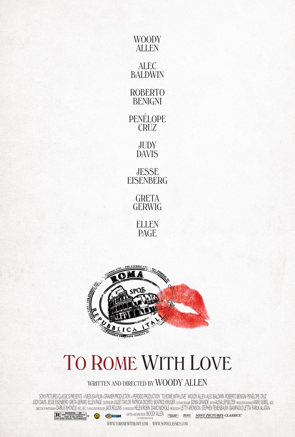 Extra Large Movie Poster Image for To Rome with Love (#2 of 6)
