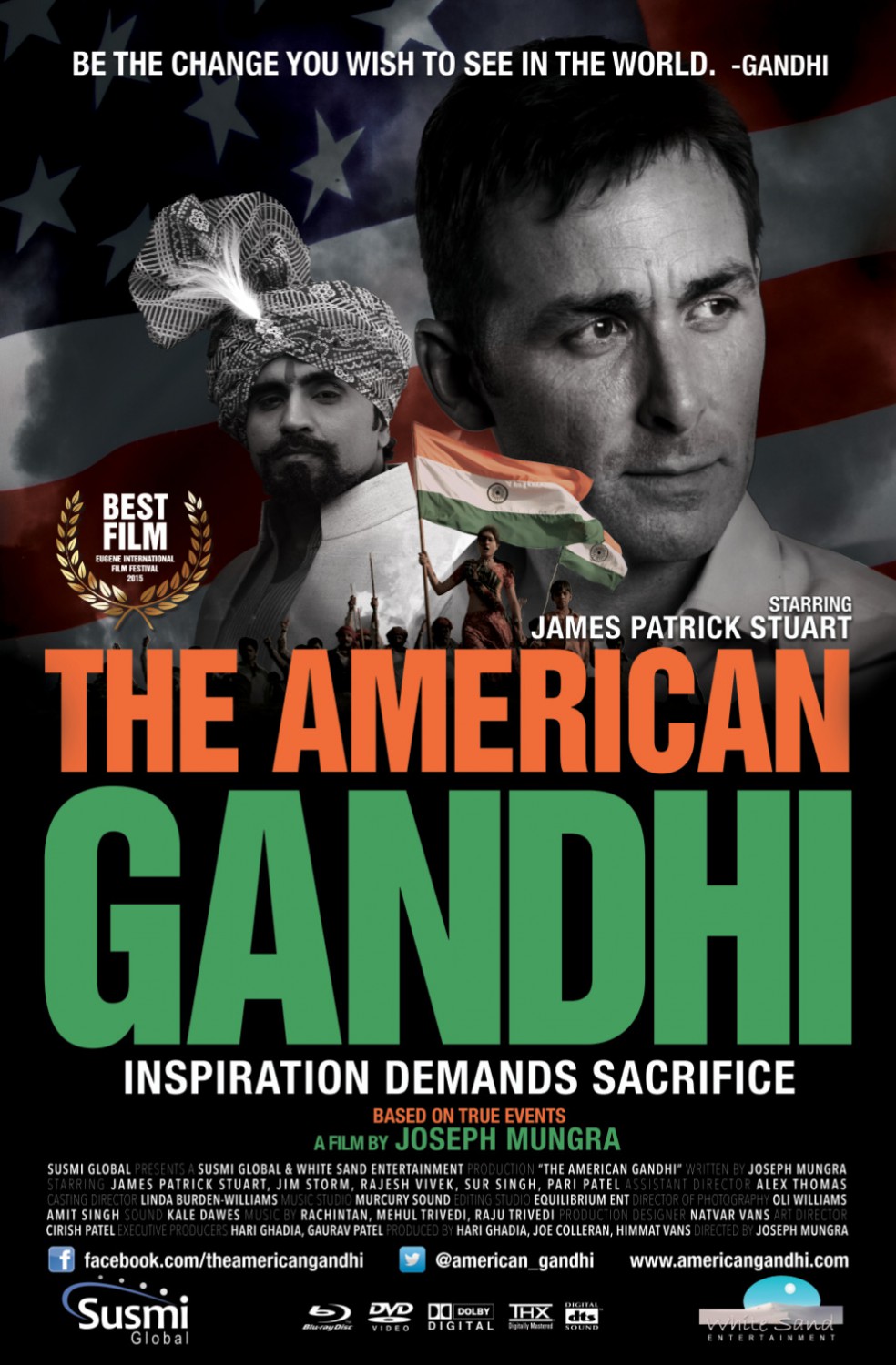 Extra Large Movie Poster Image for The American Gandhi 