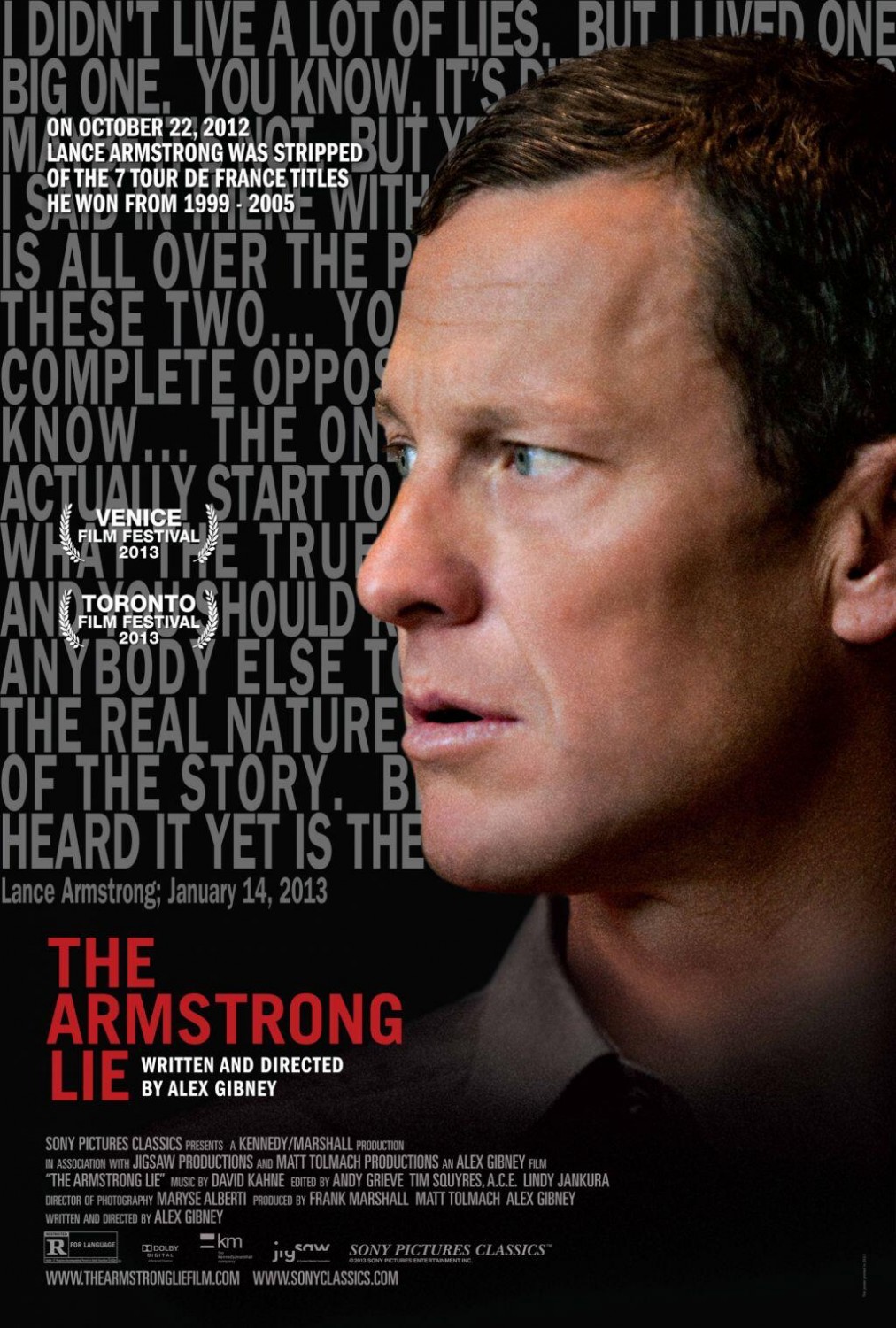 Extra Large Movie Poster Image for The Armstrong Lie 