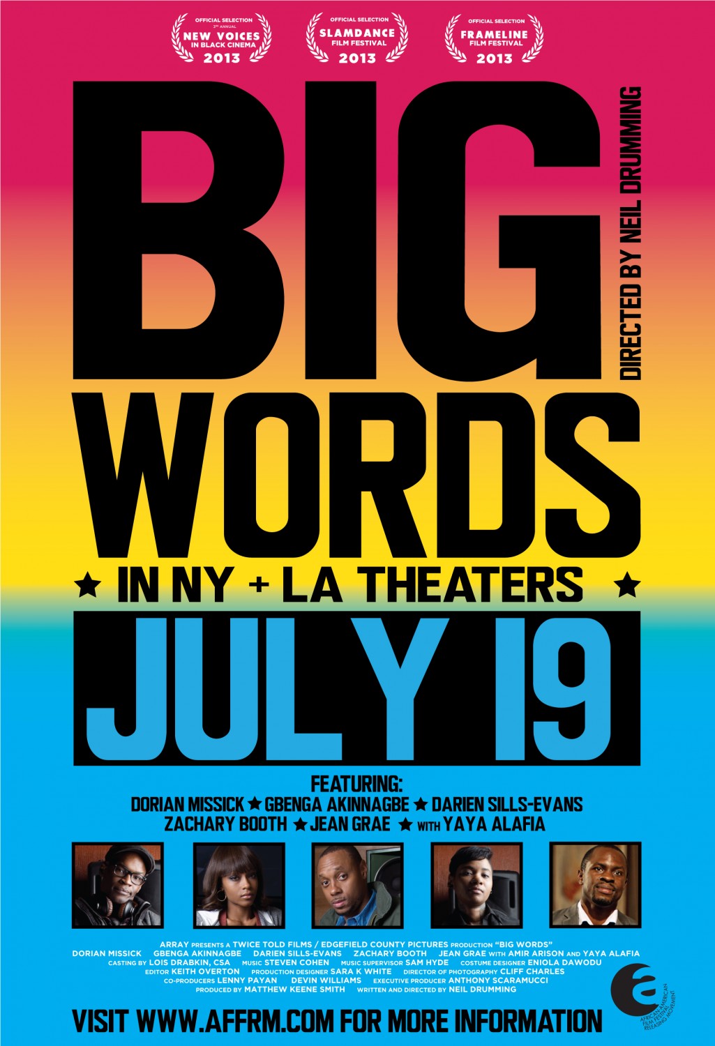 Extra Large Movie Poster Image for Big Words 