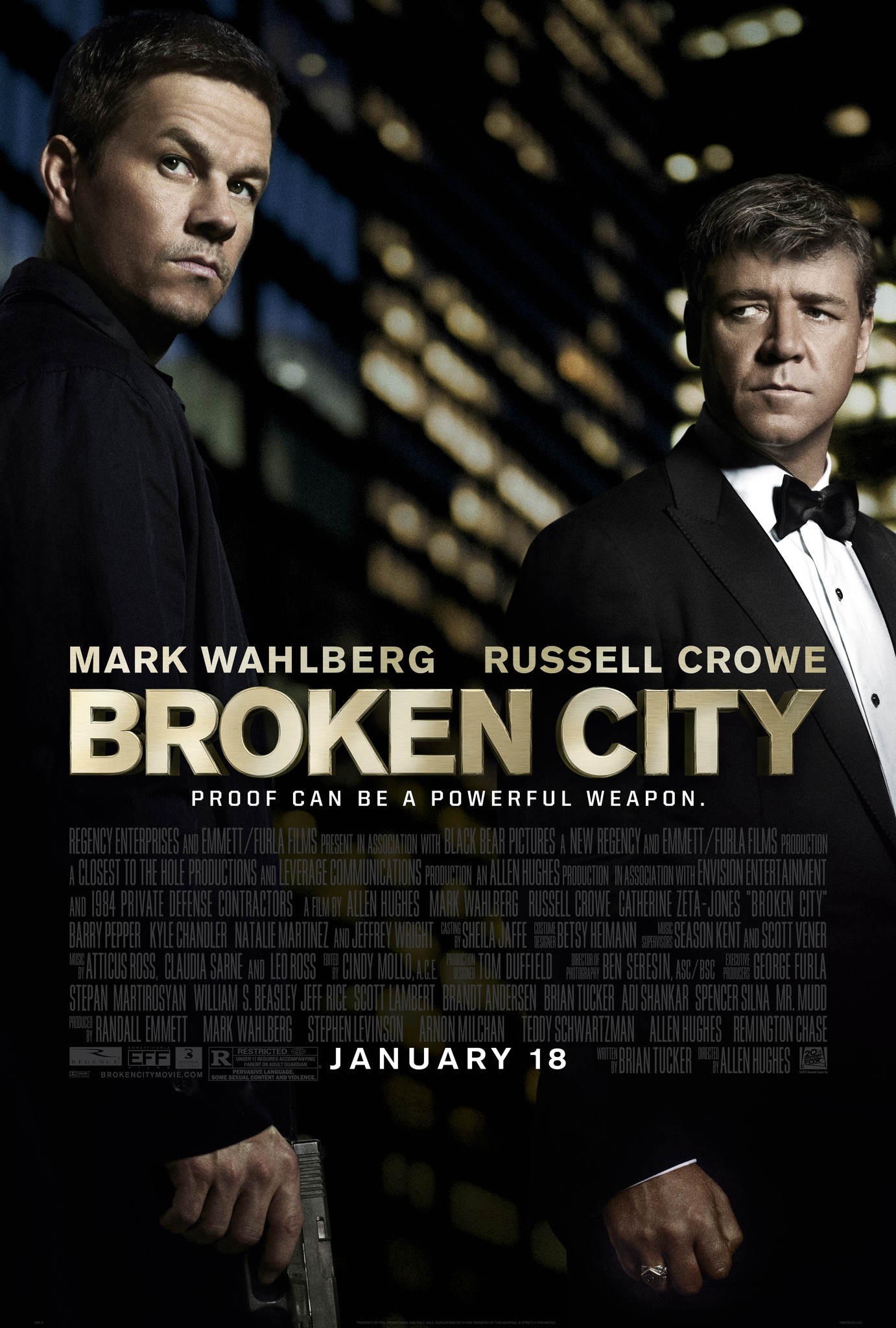 Mega Sized Movie Poster Image for Broken City (#1 of 3)