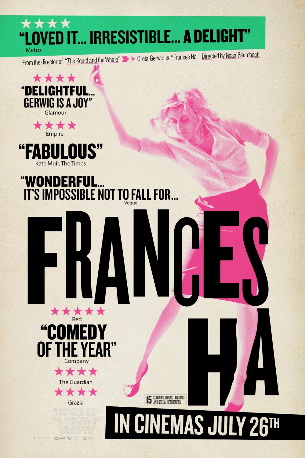 Extra Large Movie Poster Image for Frances Ha (#3 of 4)