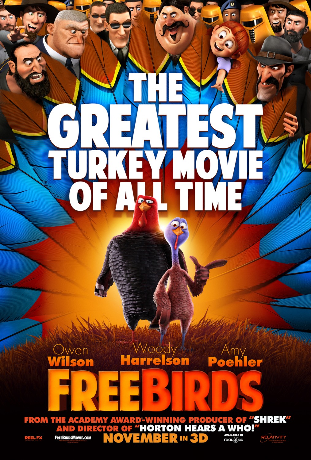 Extra Large Movie Poster Image for Free Birds (#1 of 11)