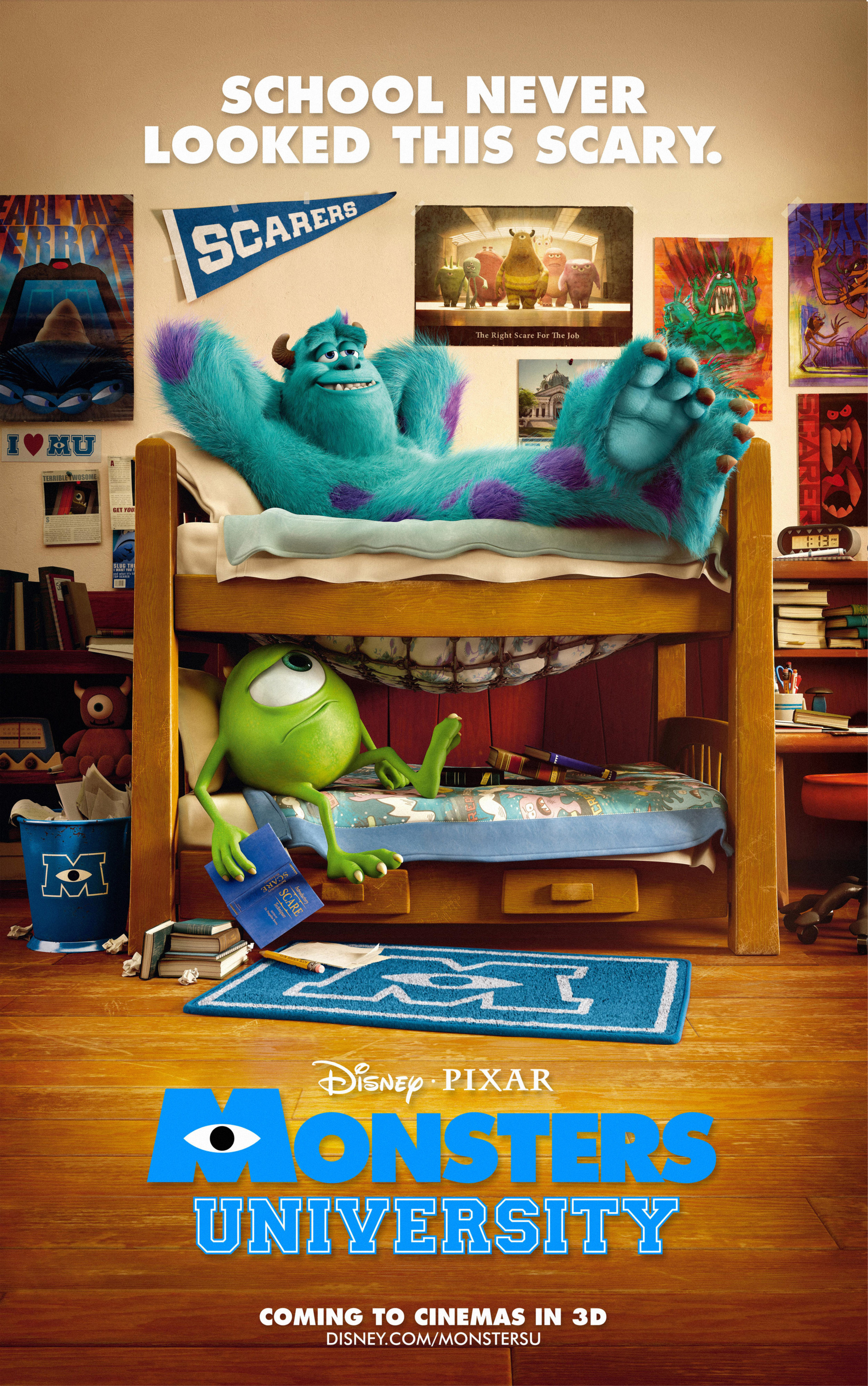 Mega Sized Movie Poster Image for Monsters University (#2 of 21)