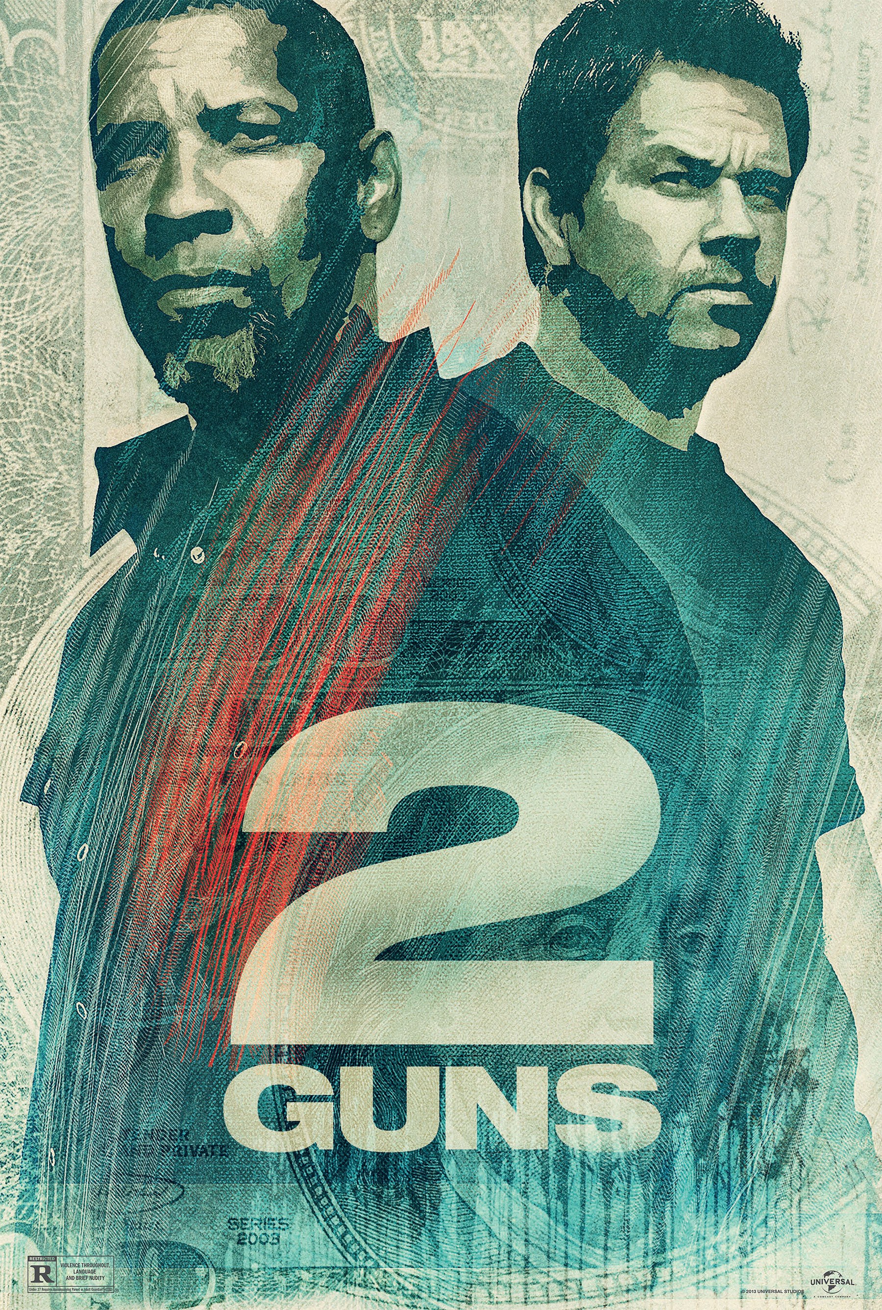 Mega Sized Movie Poster Image for 2 Guns (#4 of 5)
