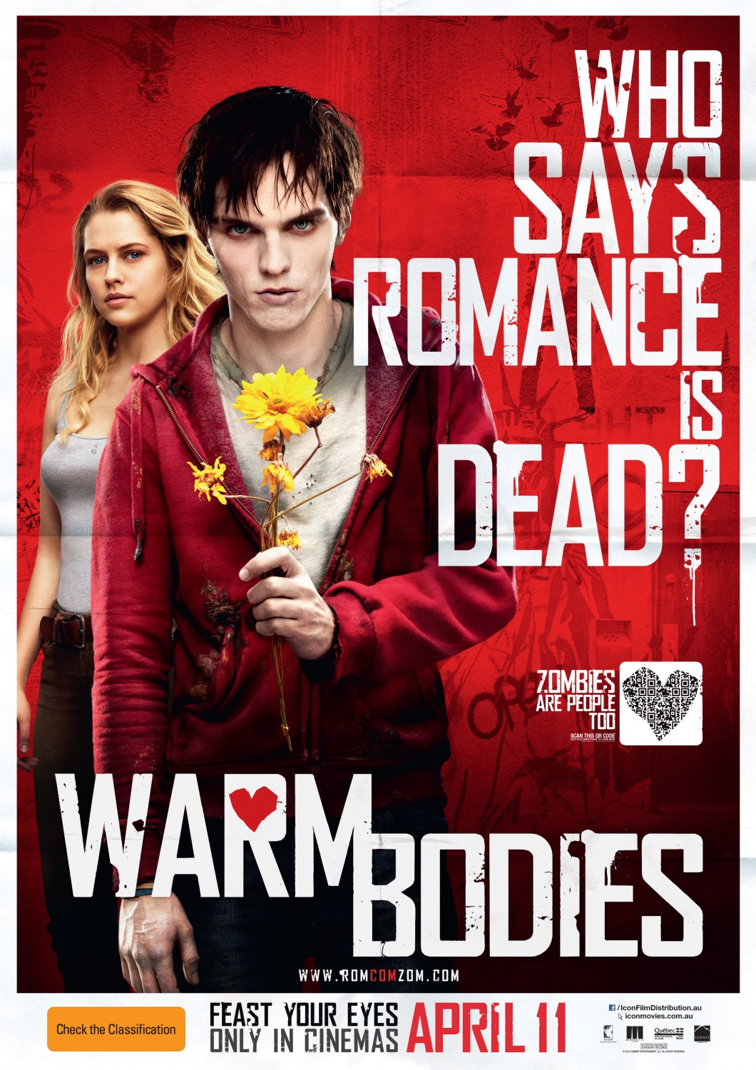 Extra Large Movie Poster Image for Warm Bodies (#12 of 14)