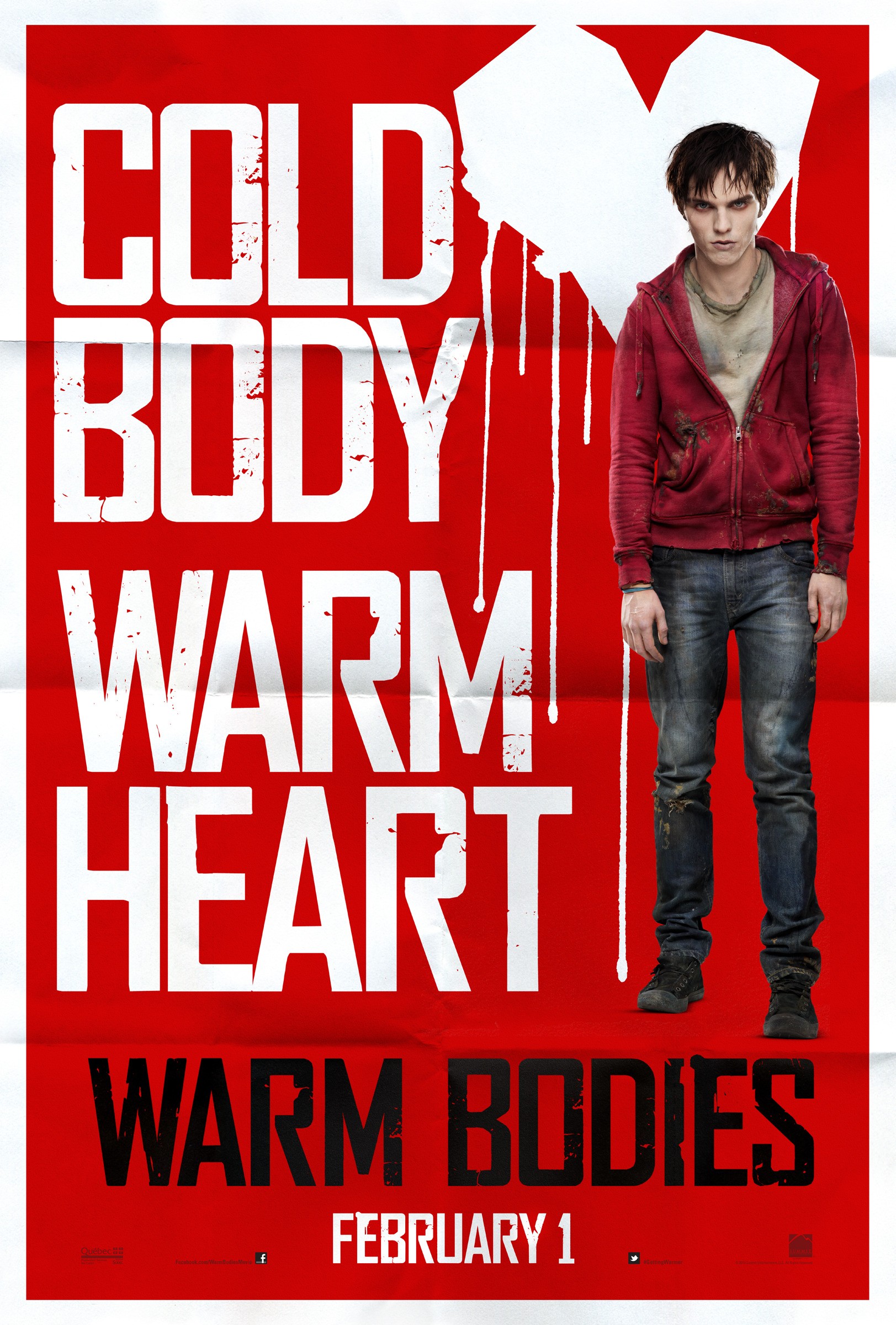 Mega Sized Movie Poster Image for Warm Bodies (#1 of 14)