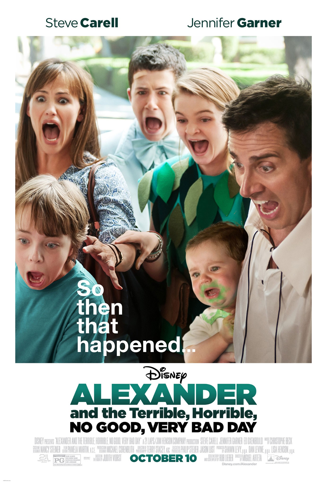 Mega Sized Movie Poster Image for Alexander and the Terrible, Horrible, No Good, Very Bad Day (#1 of 3)