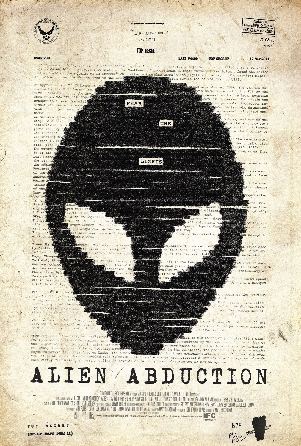 Extra Large Movie Poster Image for Alien Abduction 