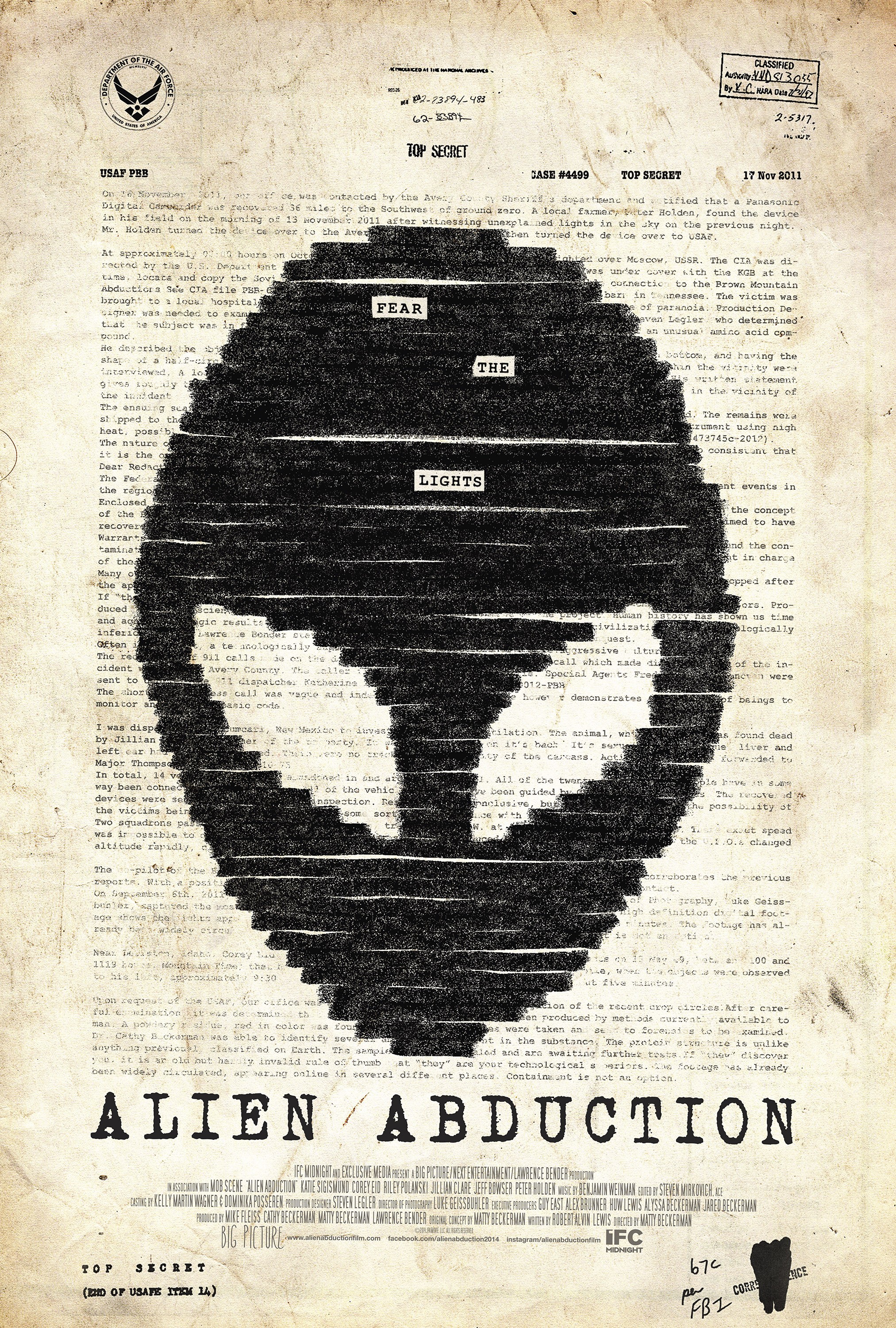 Mega Sized Movie Poster Image for Alien Abduction 