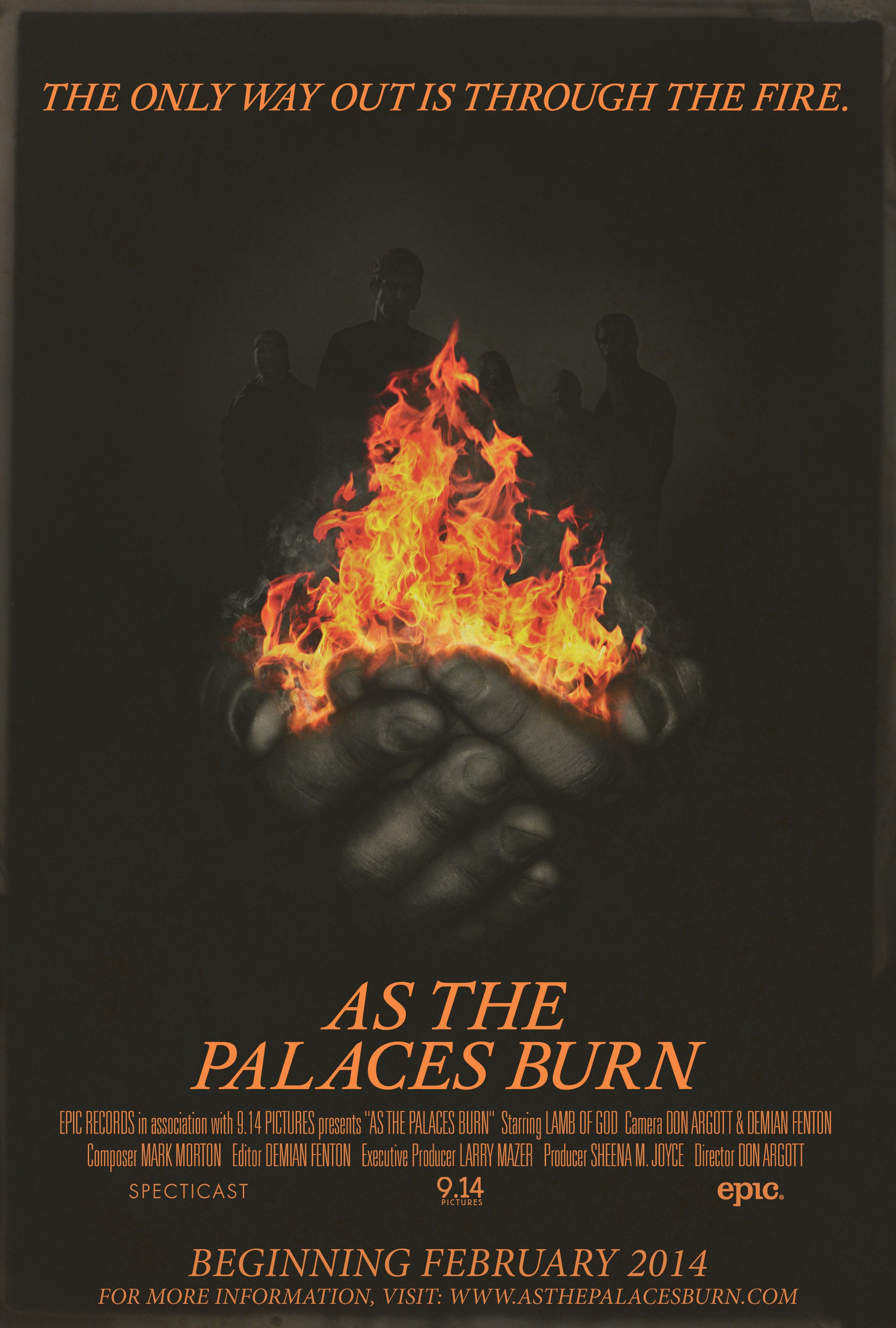 Mega Sized Movie Poster Image for As the Palaces Burn 