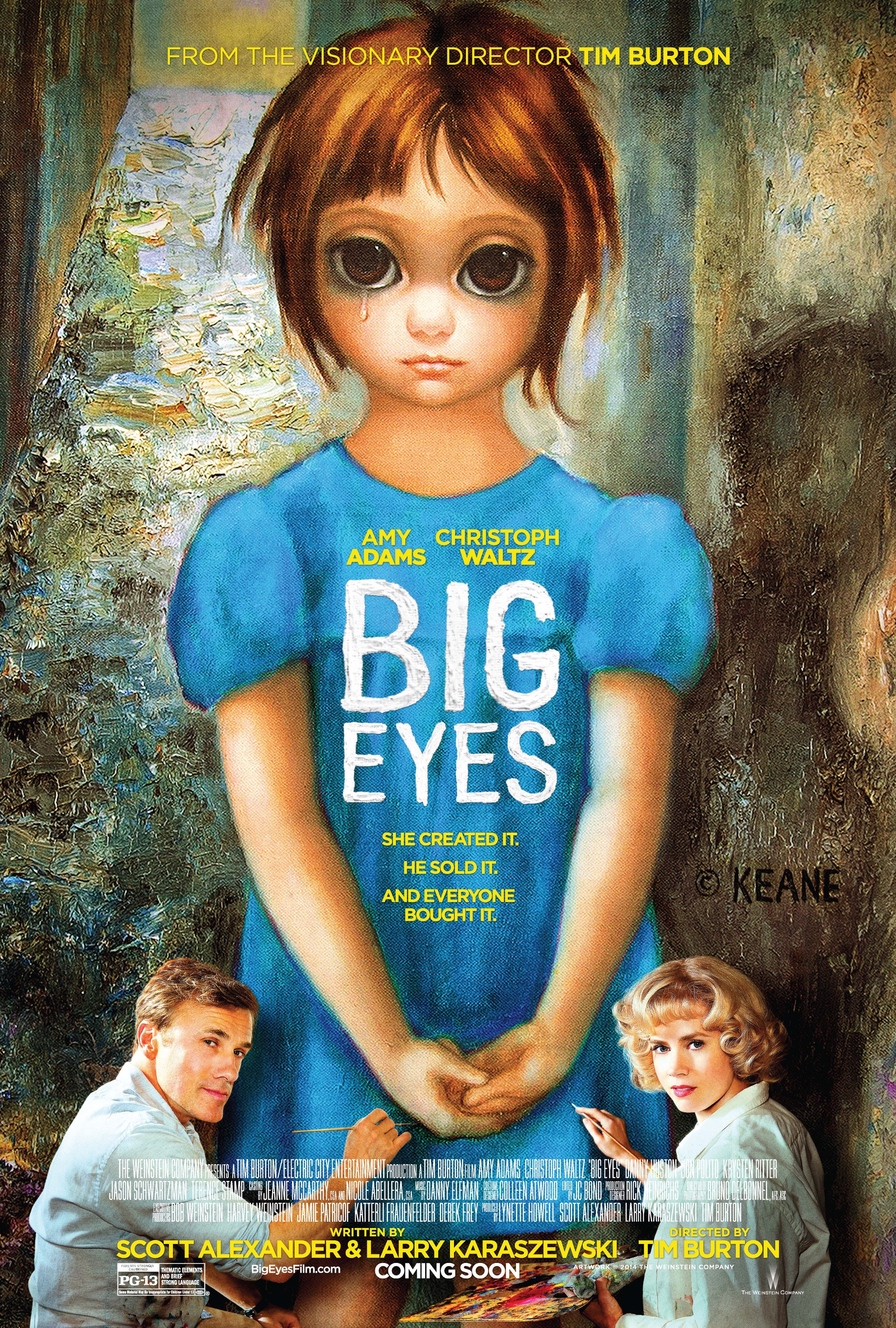 Mega Sized Movie Poster Image for Big Eyes (#1 of 3)