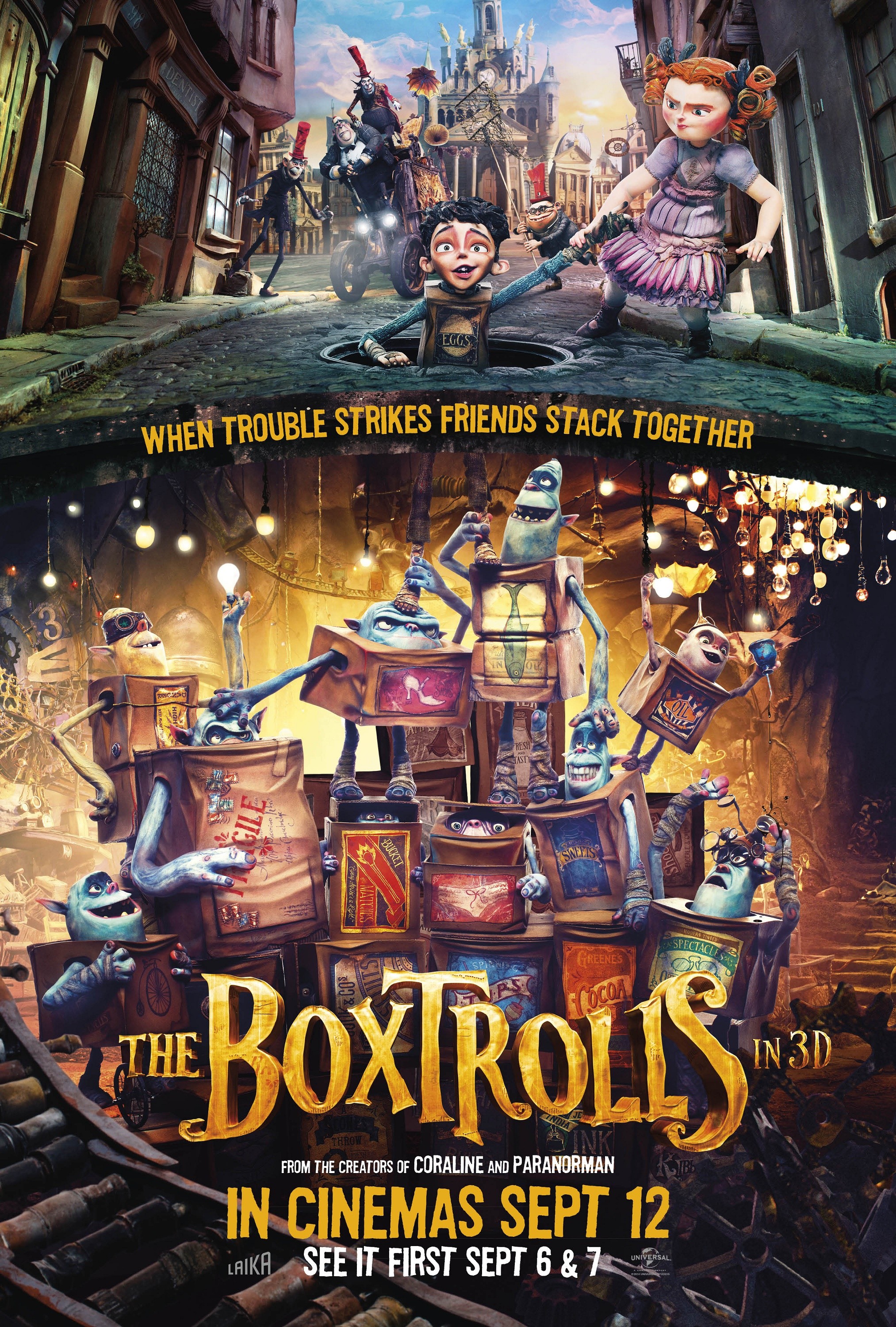 Mega Sized Movie Poster Image for The Boxtrolls