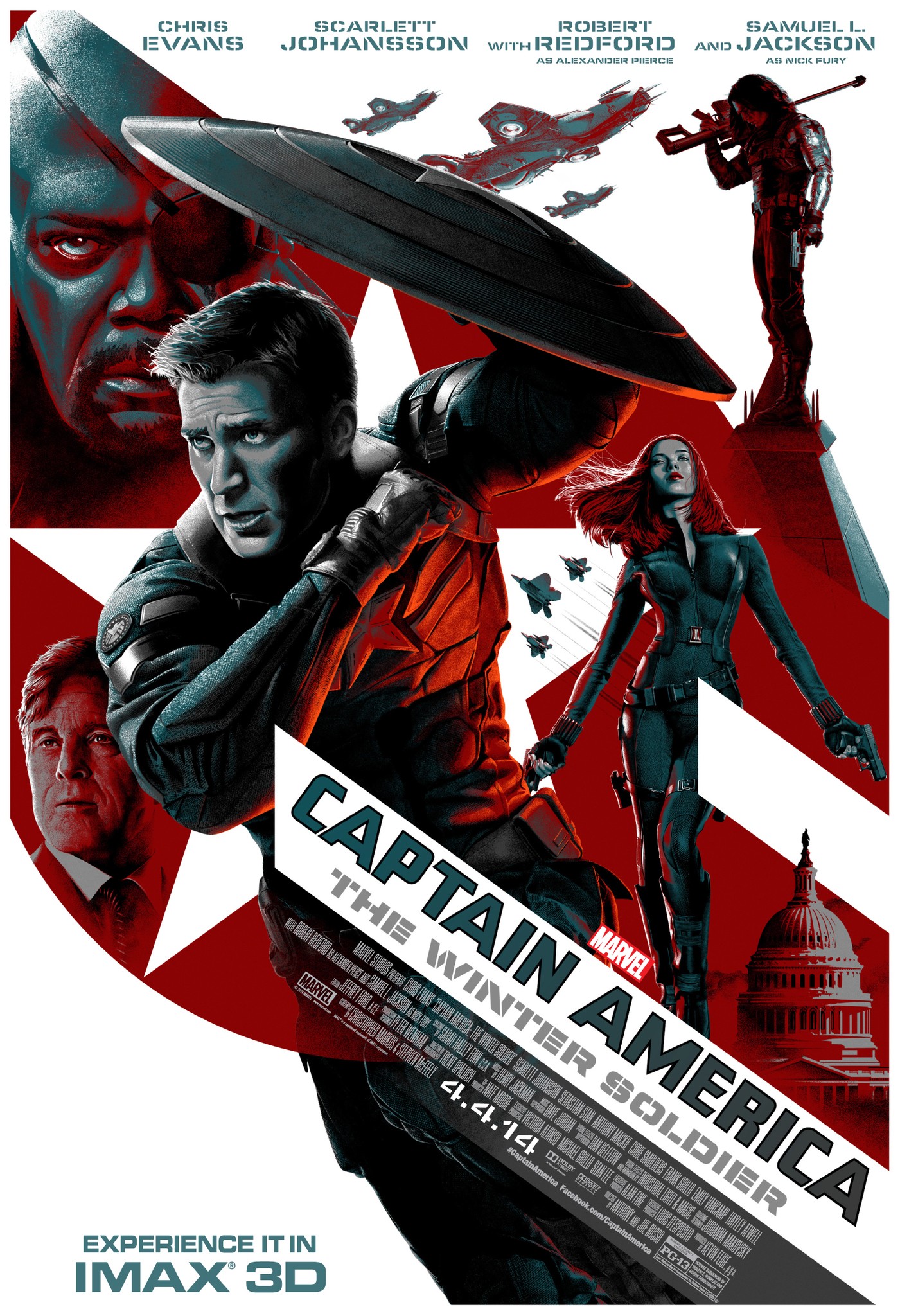Mega Sized Movie Poster Image for Captain America: The Winter Soldier (#20 of 21)