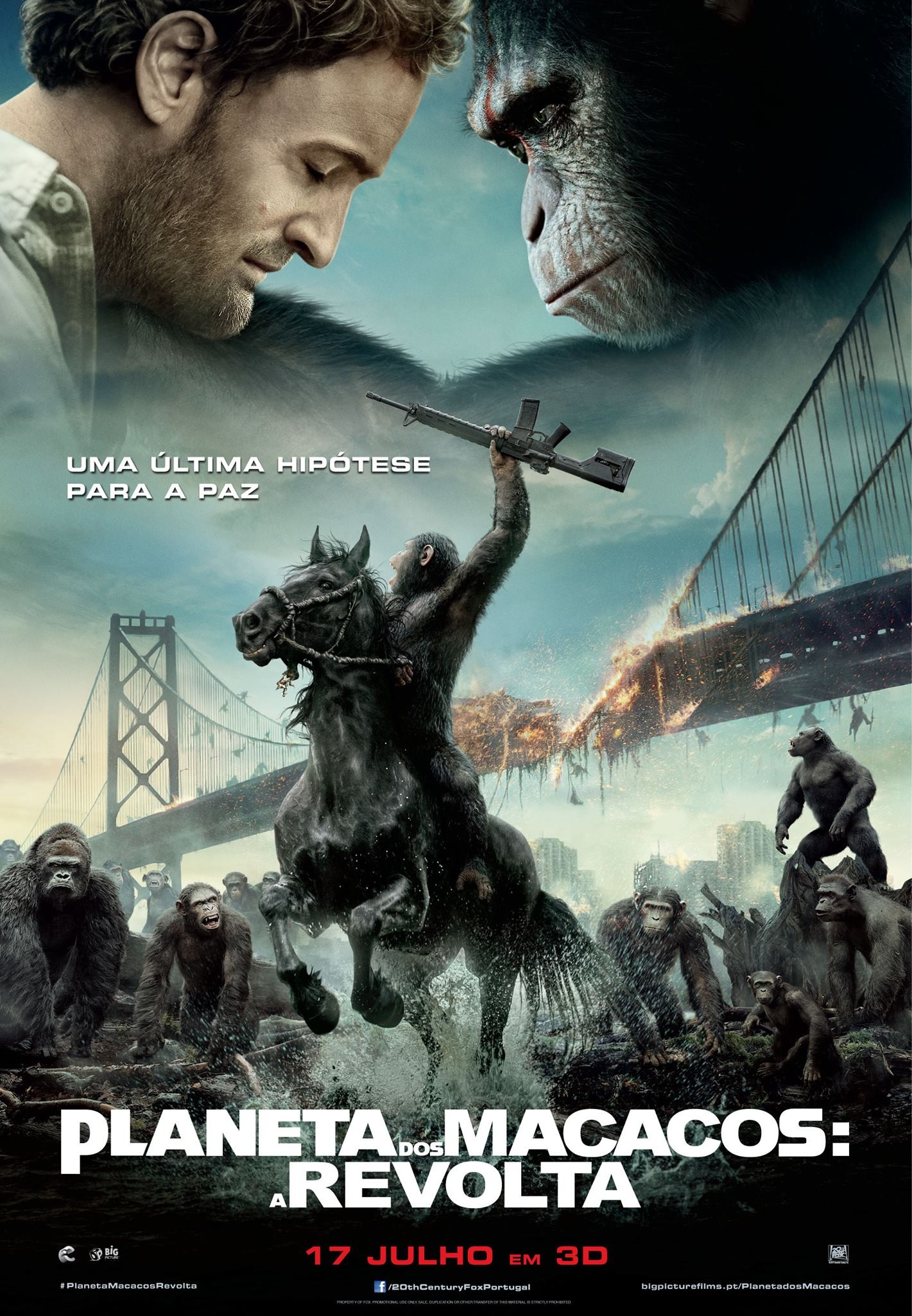 Mega Sized Movie Poster Image for Dawn of the Planet of the Apes (#8 of 9)