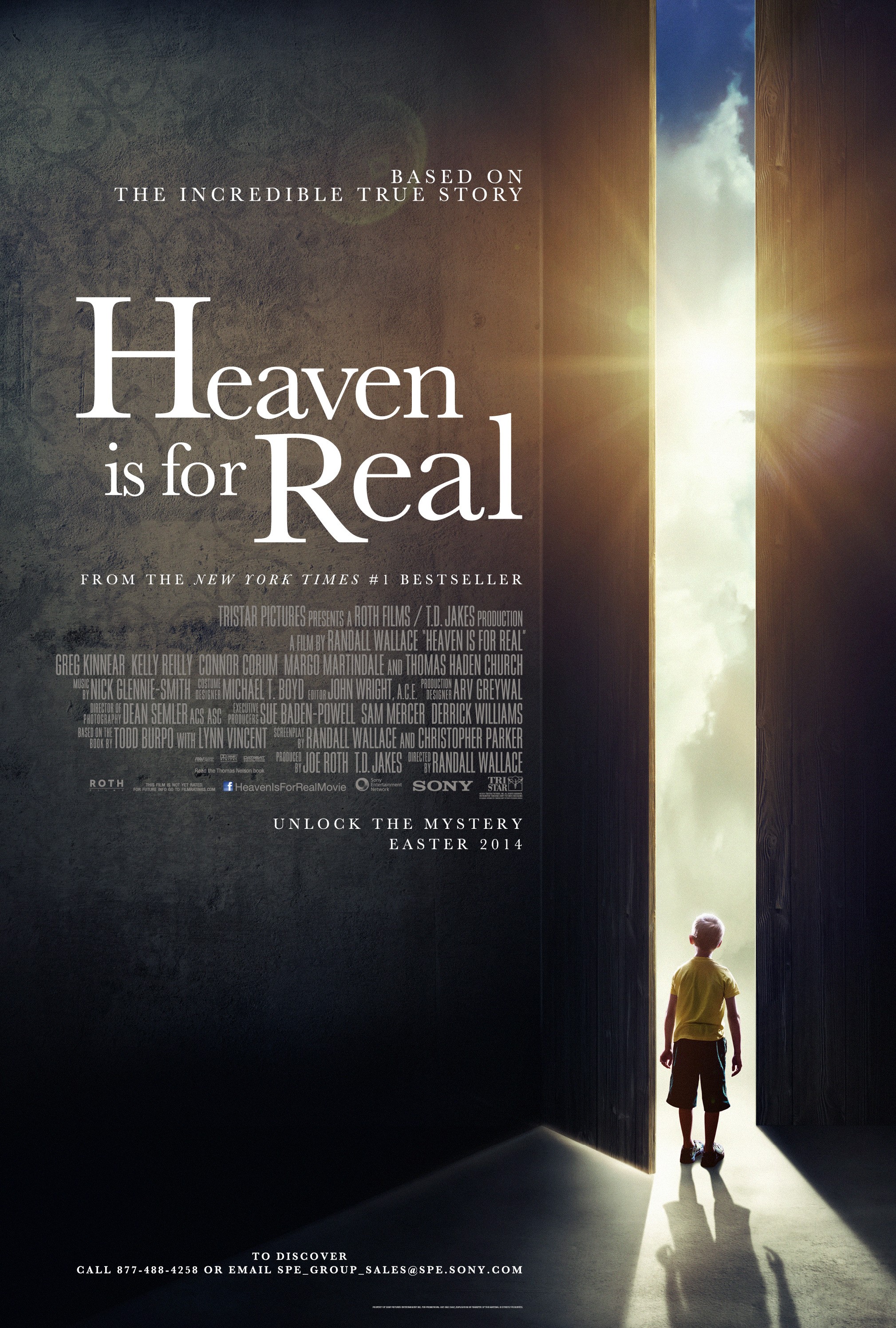 Mega Sized Movie Poster Image for Heaven Is for Real 