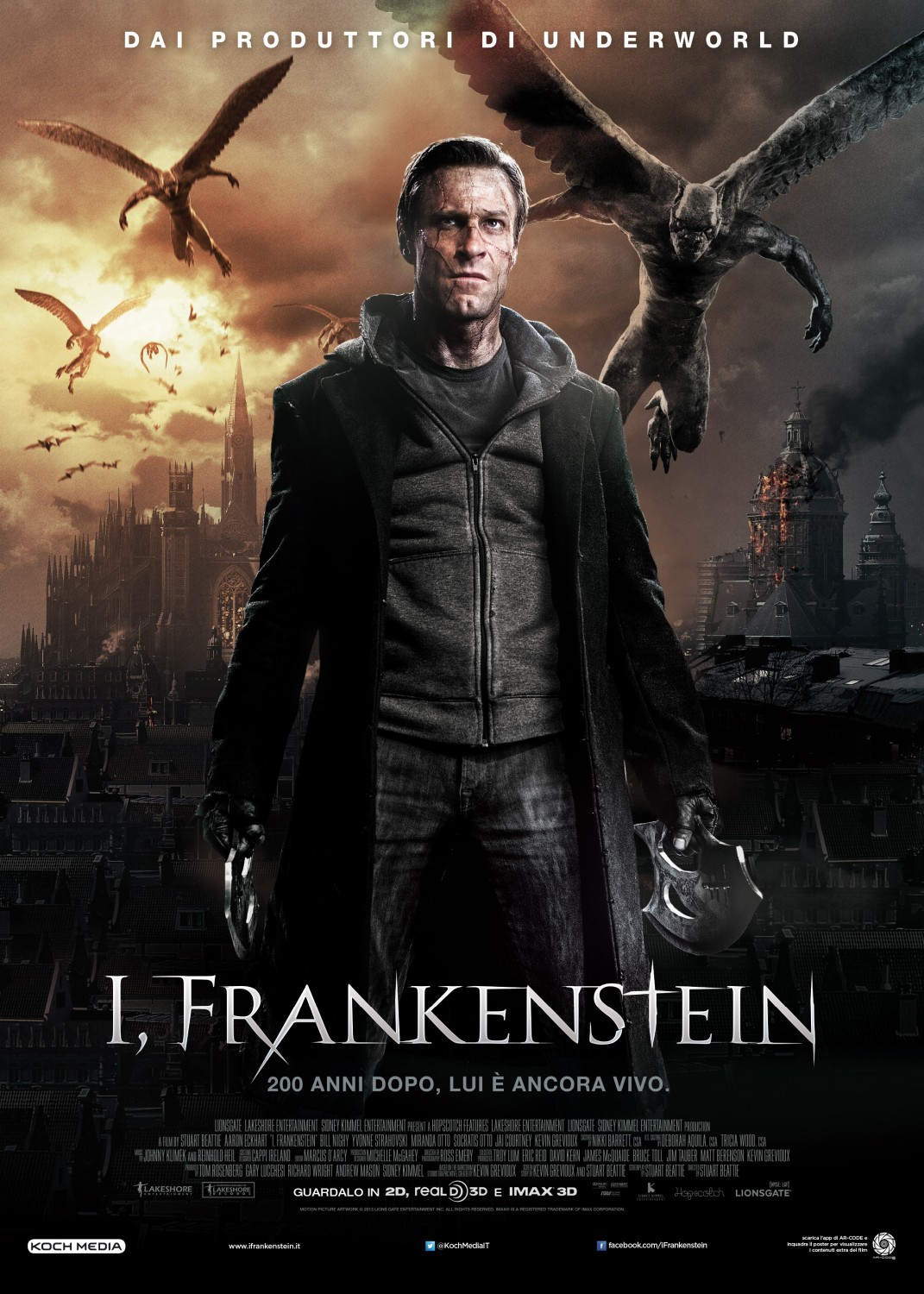 Extra Large Movie Poster Image for I, Frankenstein