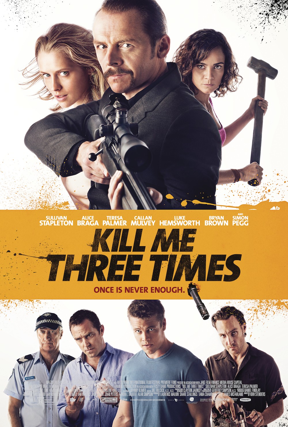 Extra Large Movie Poster Image for Kill Me Three Times (#1 of 2)