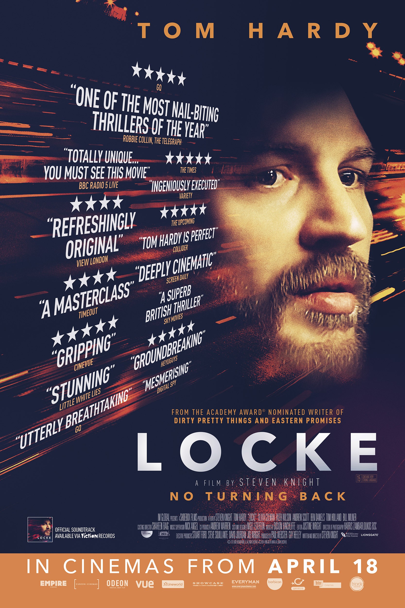 Mega Sized Movie Poster Image for Locke (#3 of 5)