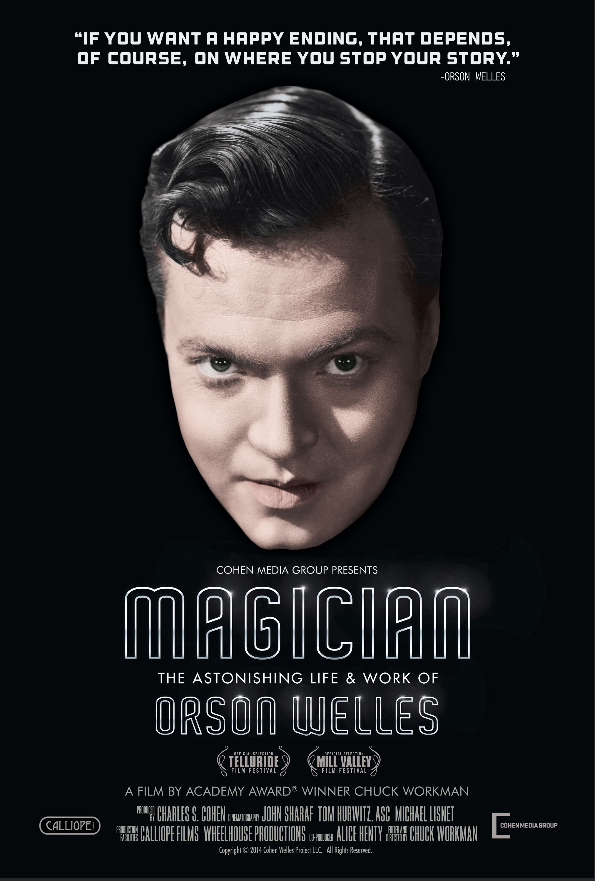 Mega Sized Movie Poster Image for Magician: The Astonishing Life and Work of Orson Welles 