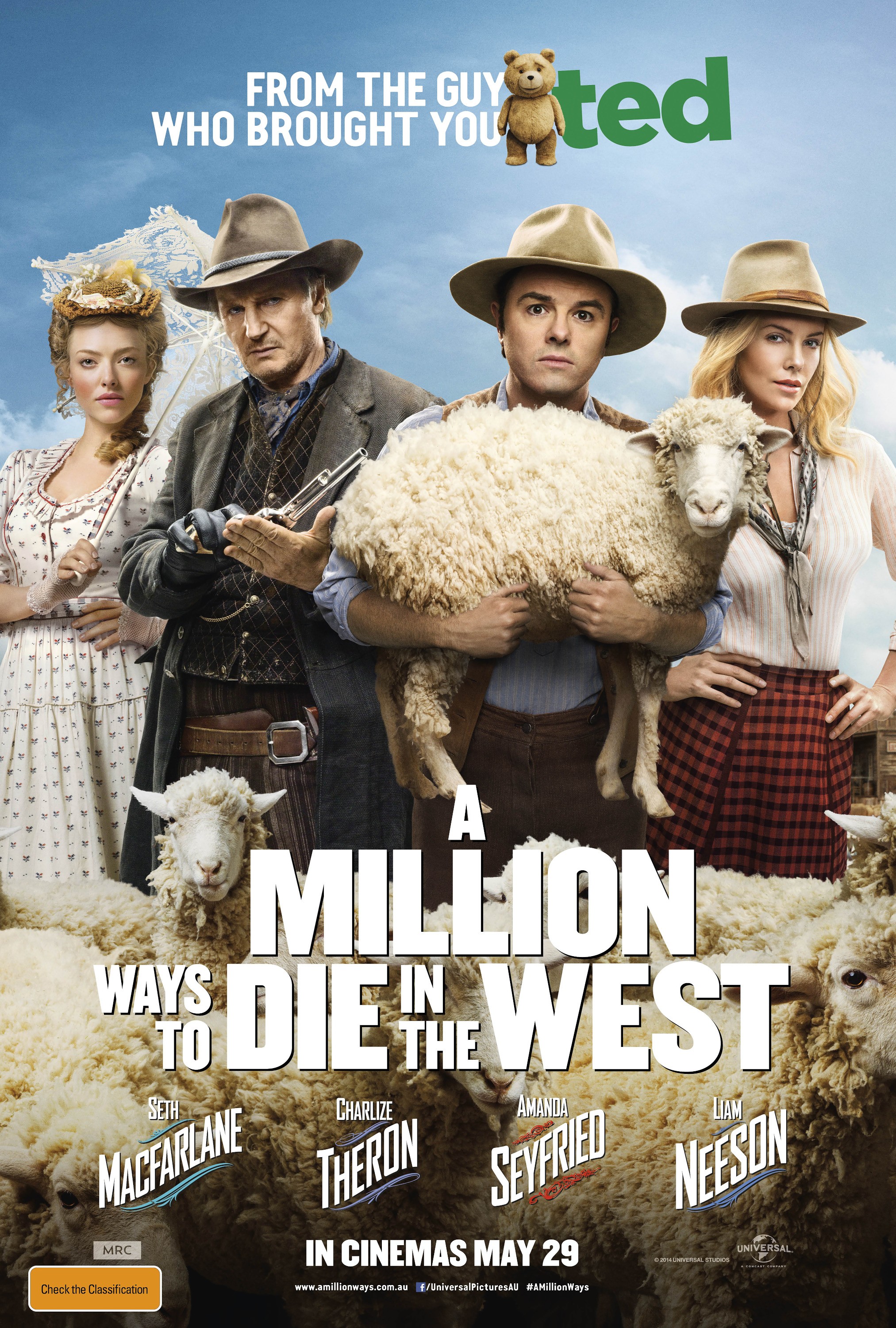Mega Sized Movie Poster Image for A Million Ways to Die in the West (#12 of 12)