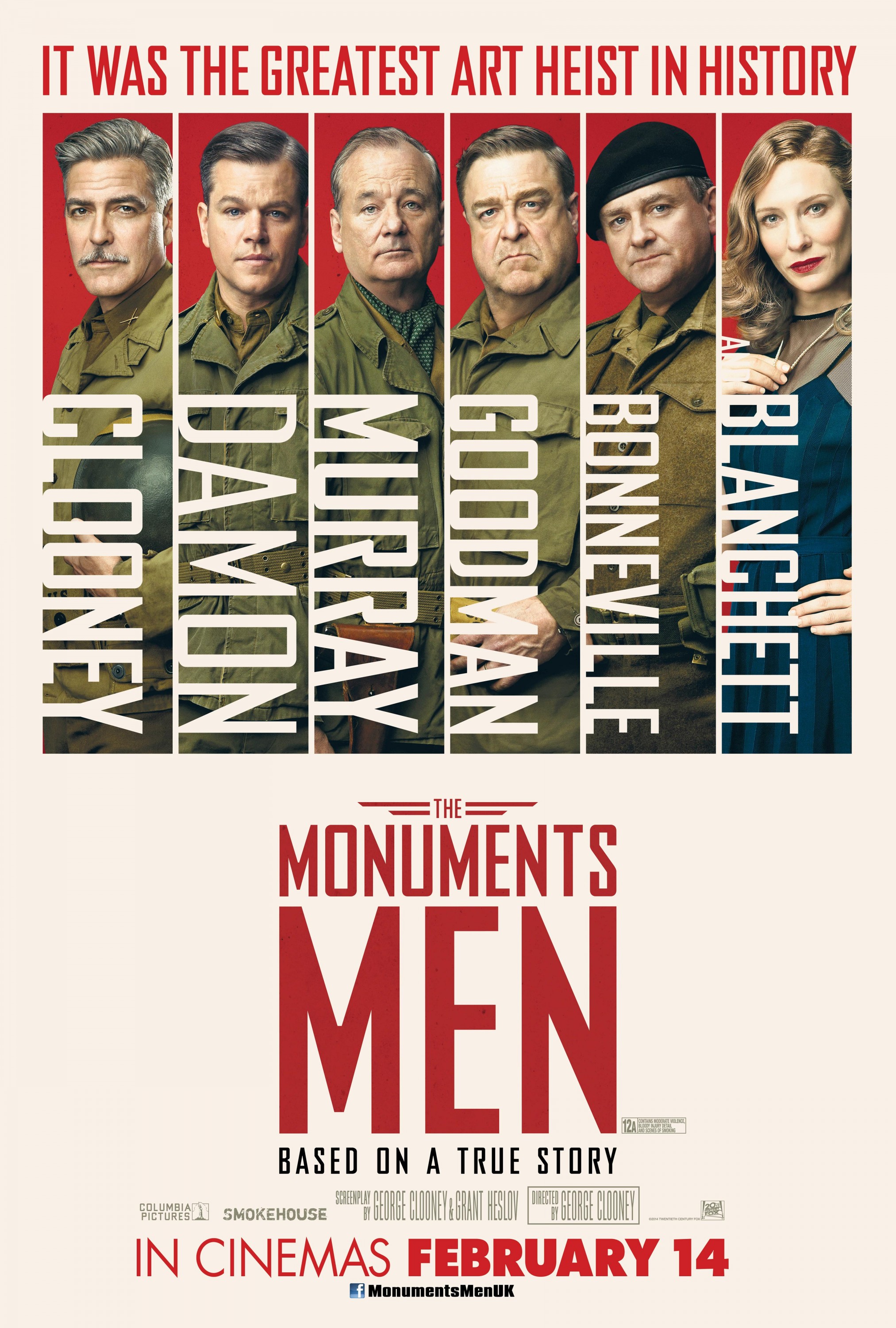 Mega Sized Movie Poster Image for The Monuments Men (#3 of 3)