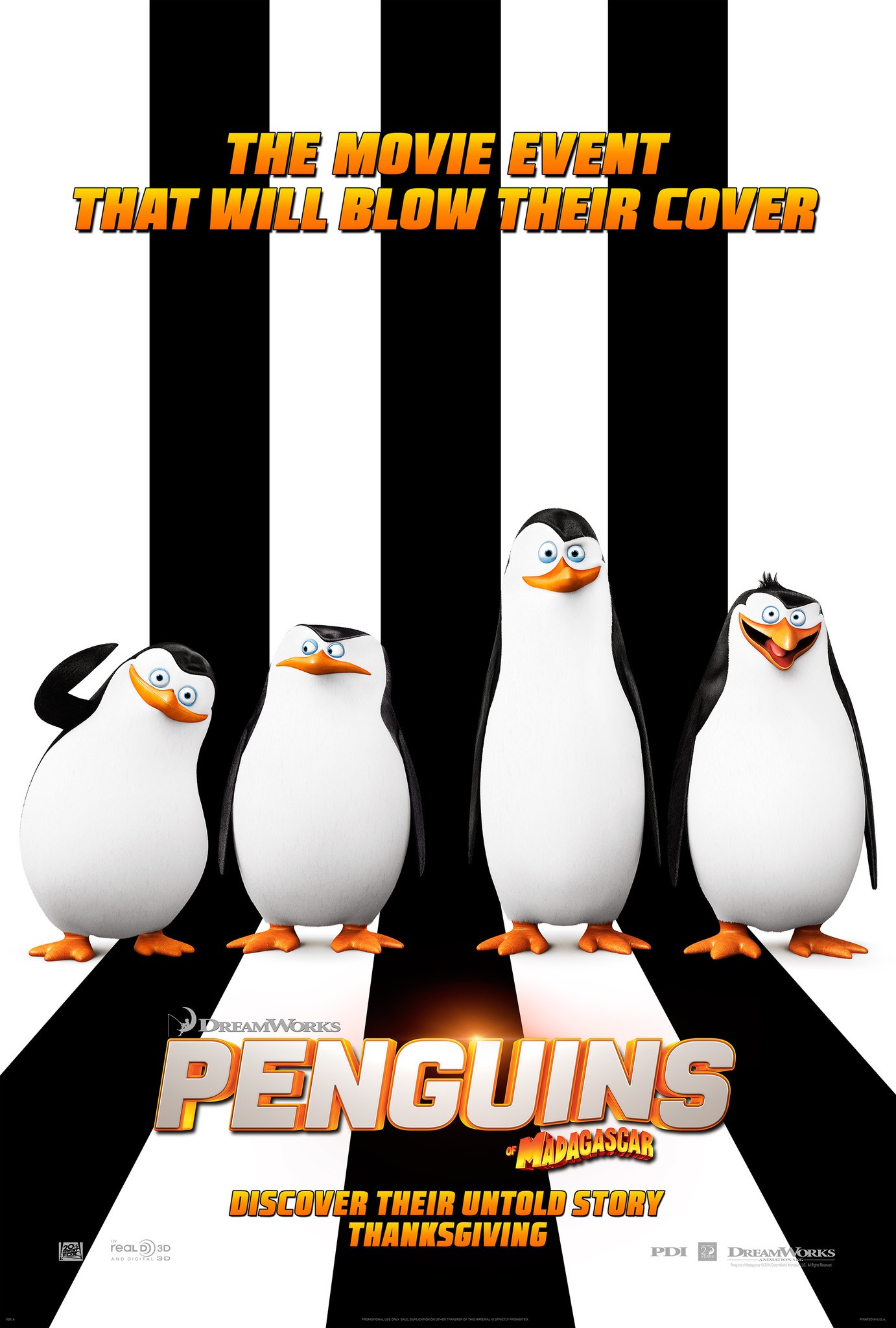 Mega Sized Movie Poster Image for Penguins of Madagascar (#1 of 9)