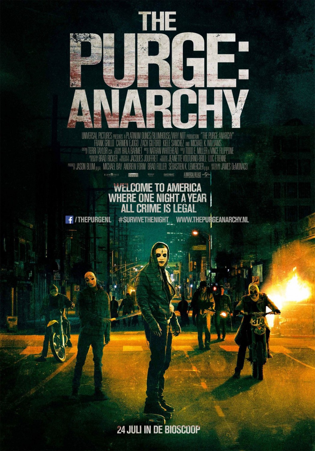 Extra Large Movie Poster Image for The Purge: Anarchy