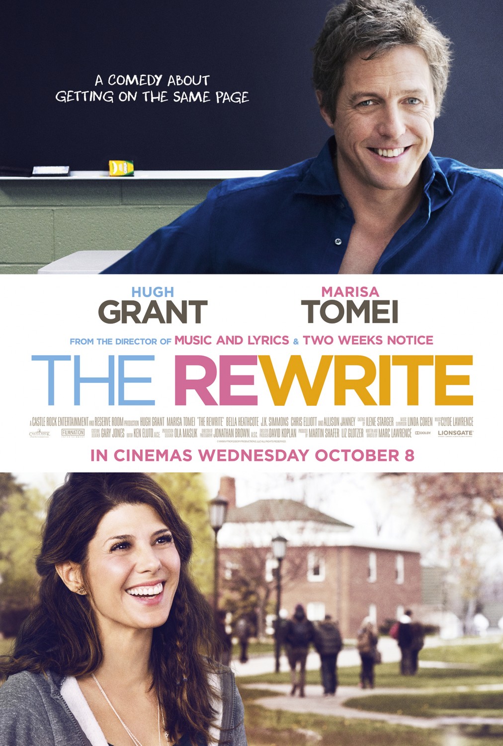 Extra Large Movie Poster Image for The Rewrite (#1 of 3)