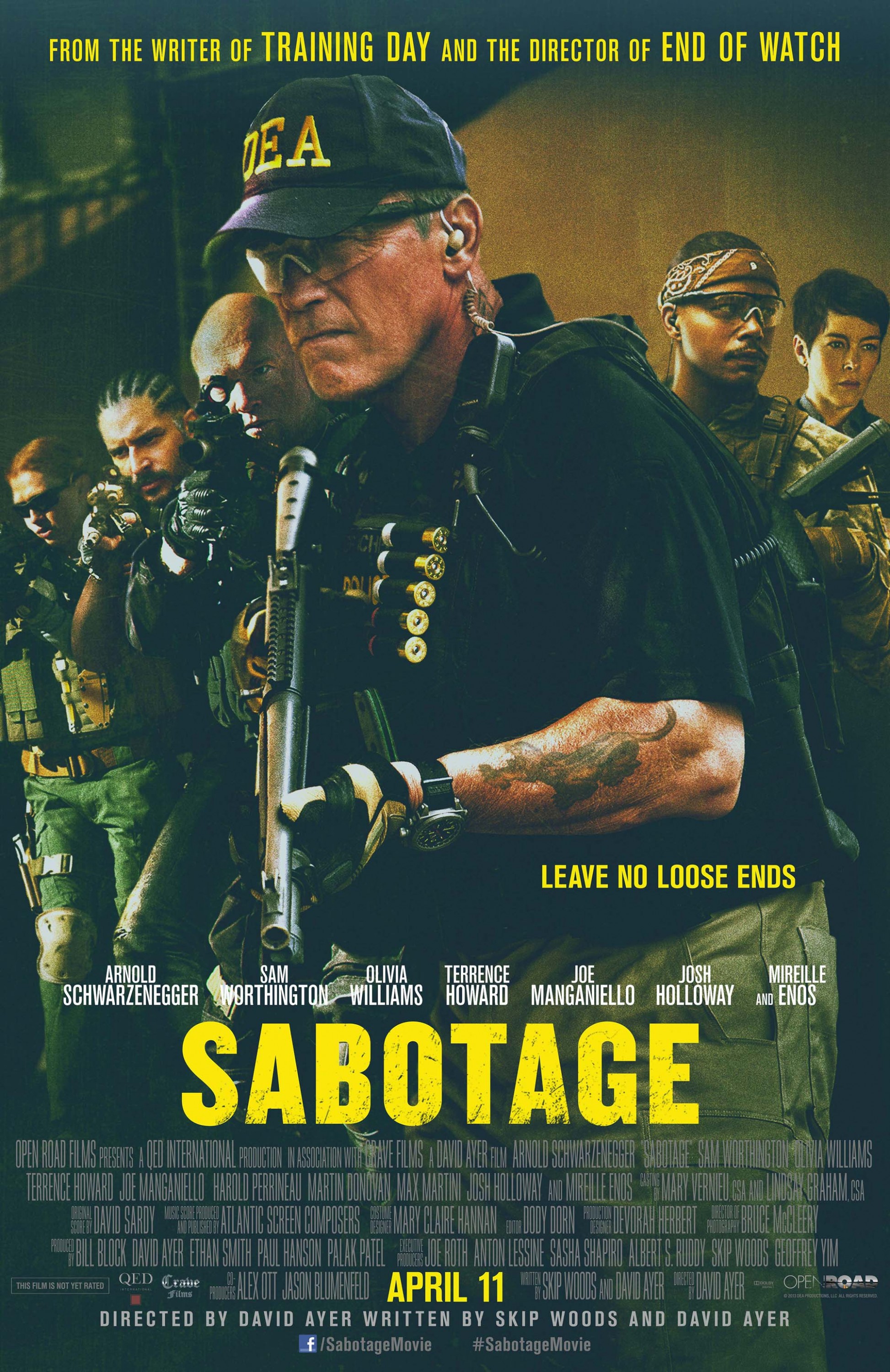 Mega Sized Movie Poster Image for Sabotage