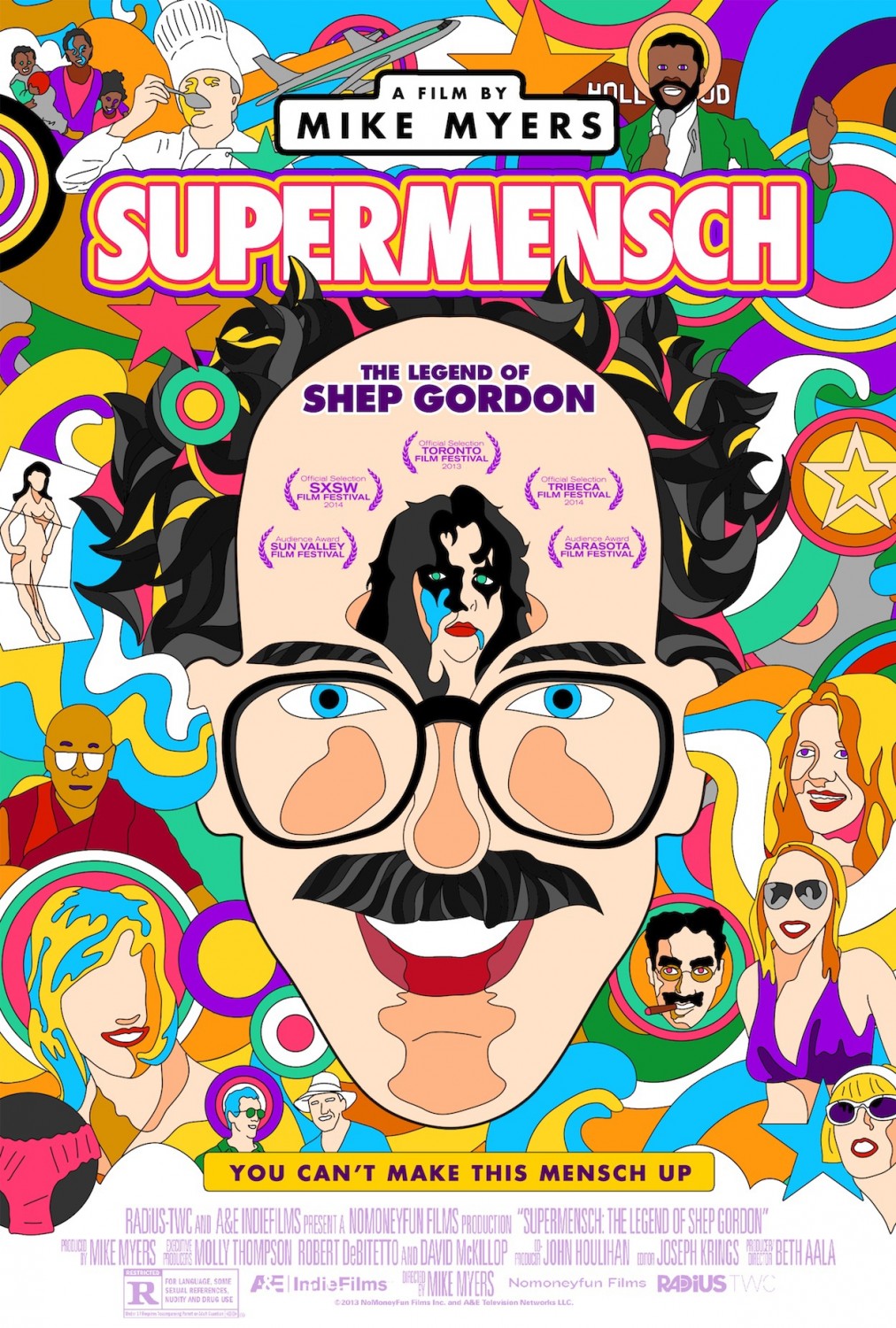 Extra Large Movie Poster Image for Supermensch: The Legend of Shep Gordon 