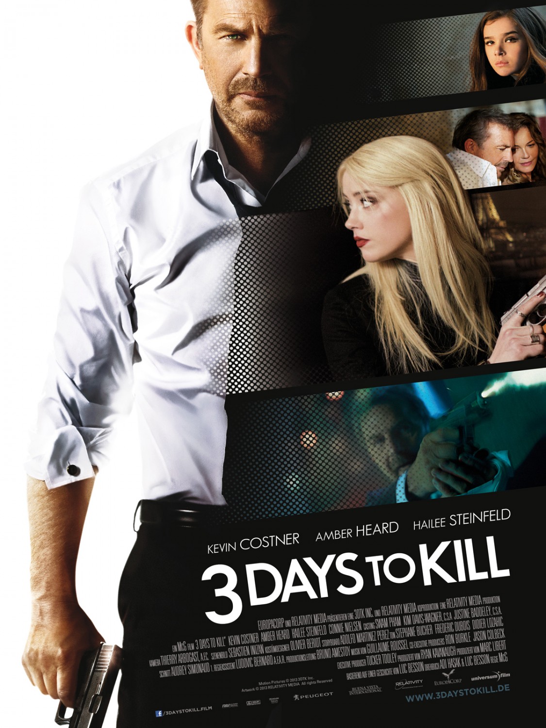 3 Days to Kill (#5 of 8): Extra Large Movie Poster Image - IMP Awards1125 x 1500