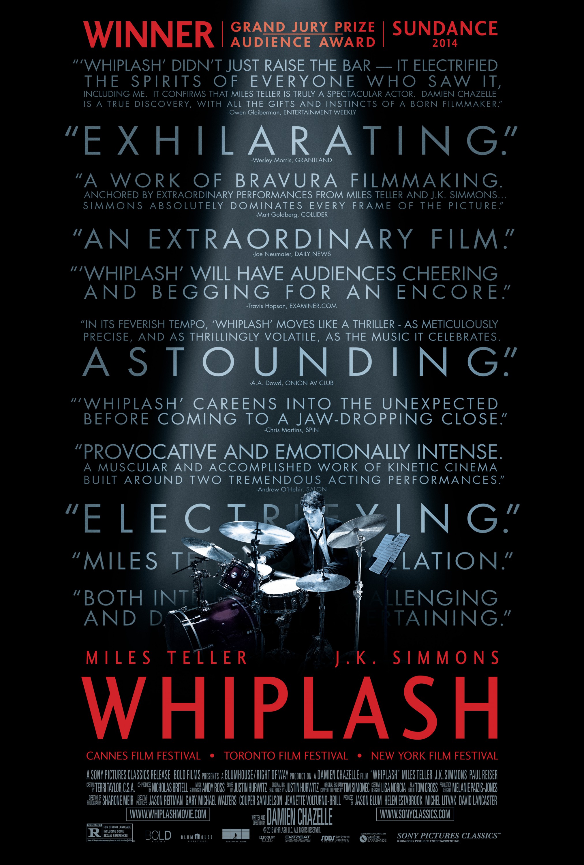 Mega Sized Movie Poster Image for Whiplash (#1 of 4)