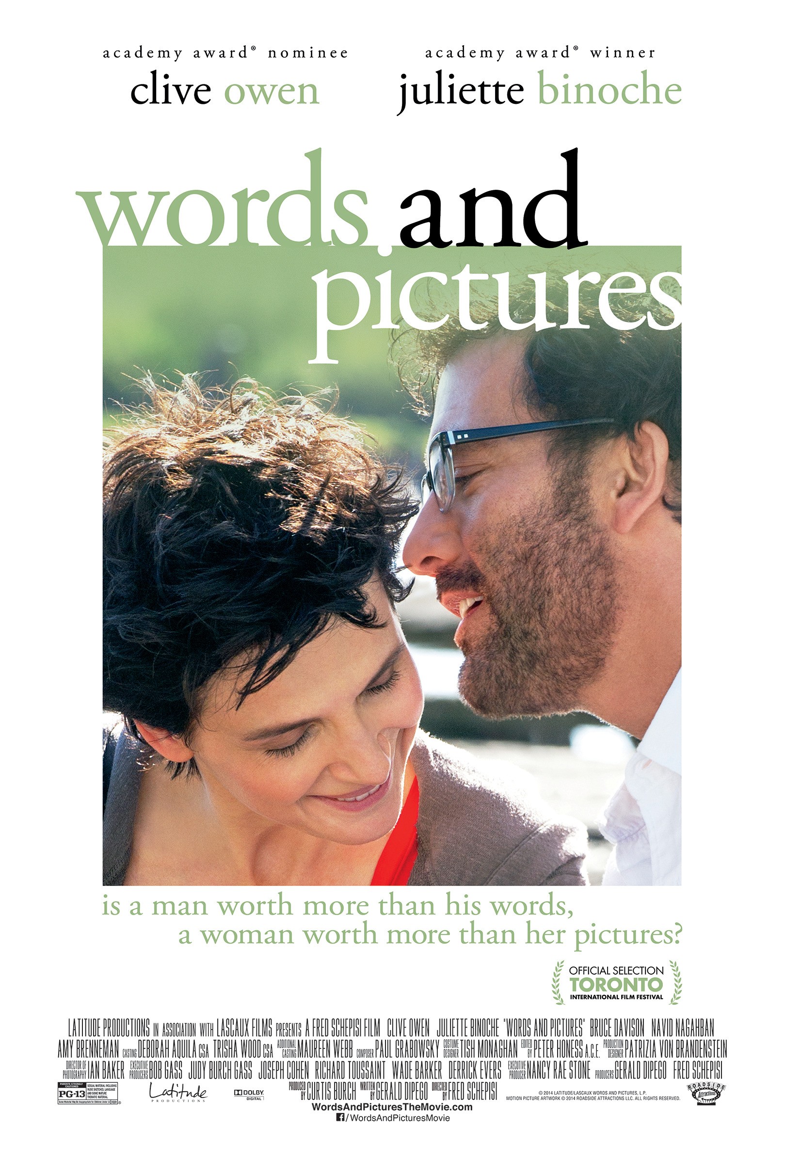 Mega Sized Movie Poster Image for Words and Pictures 