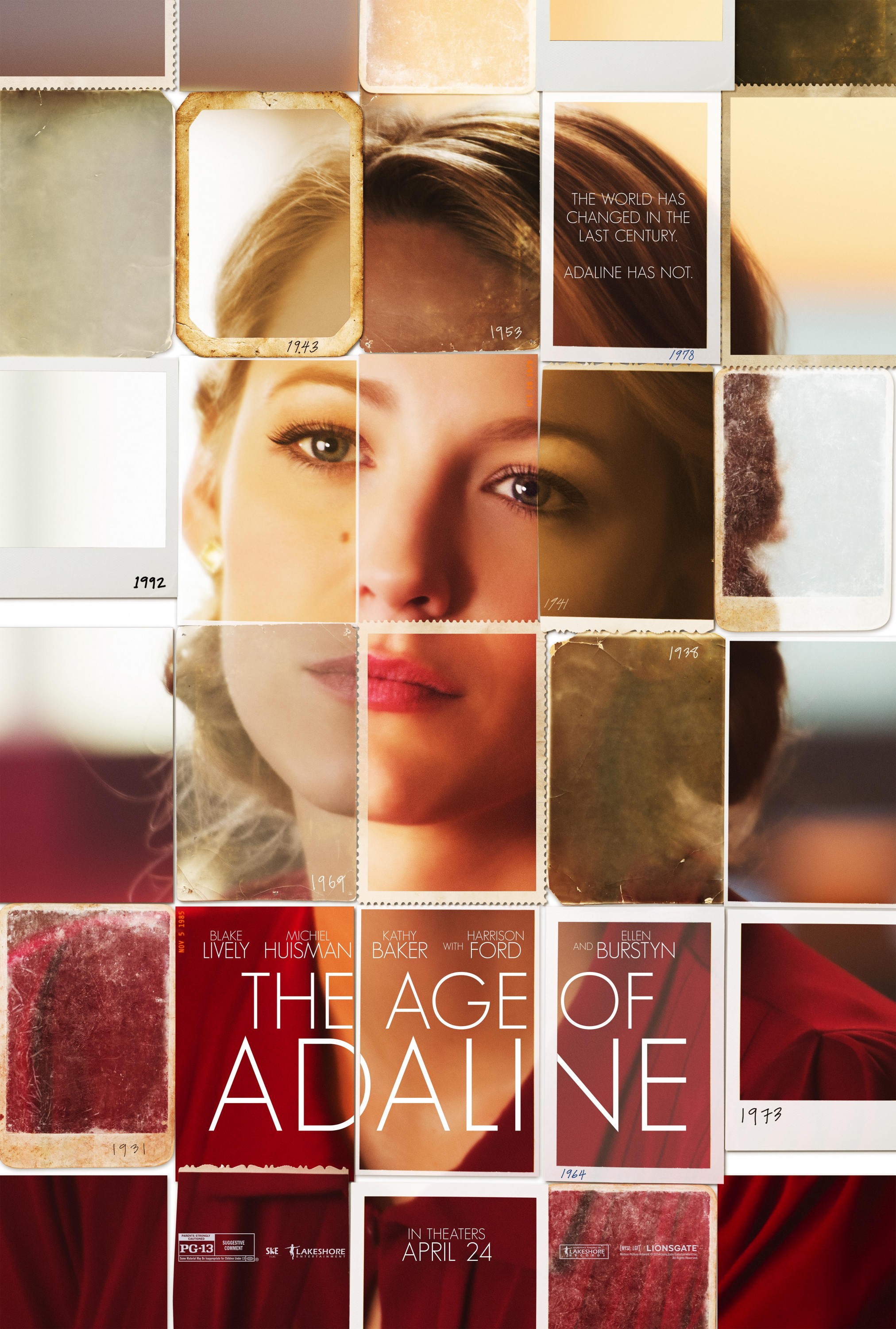 Mega Sized Movie Poster Image for The Age of Adaline (#1 of 14)