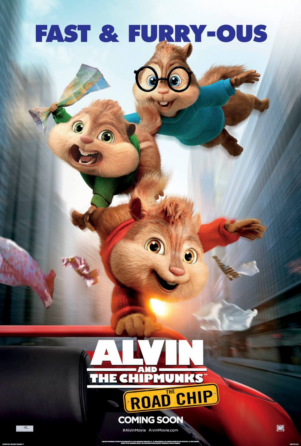 Extra Large Movie Poster Image for Alvin and the Chipmunks: The Road Chip (#8 of 11)