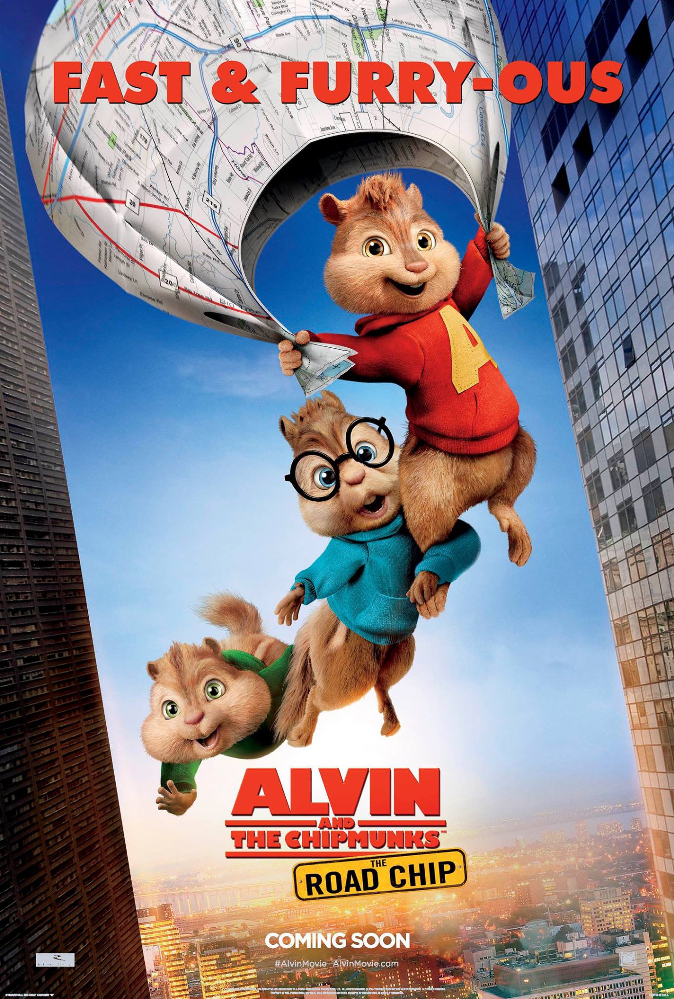 Mega Sized Movie Poster Image for Alvin and the Chipmunks: The Road Chip (#9 of 11)