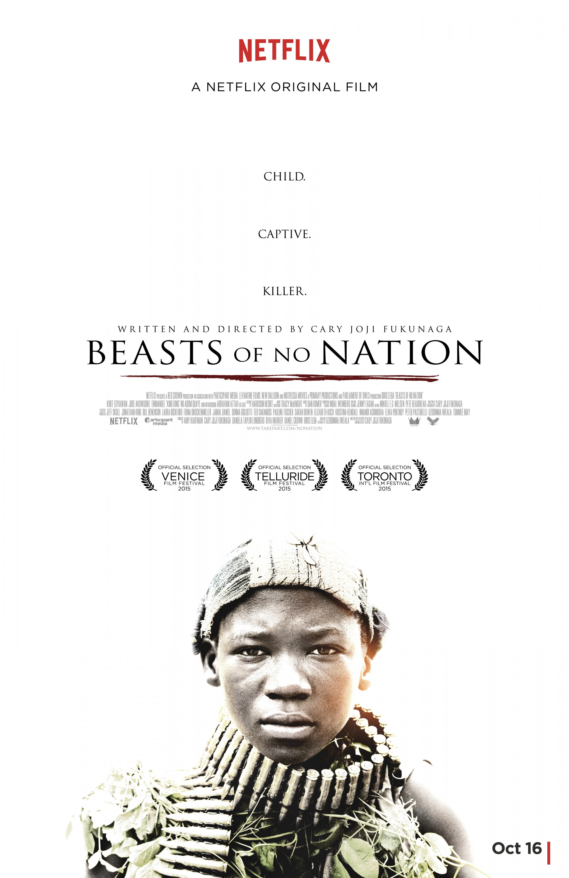 Mega Sized Movie Poster Image for Beasts of No Nation (#8 of 8)