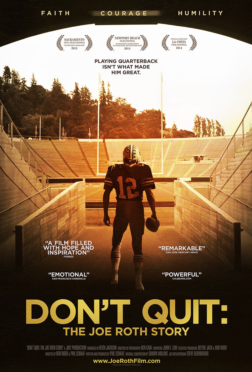 Extra Large Movie Poster Image for Don't Quit: The Joe Roth Story 