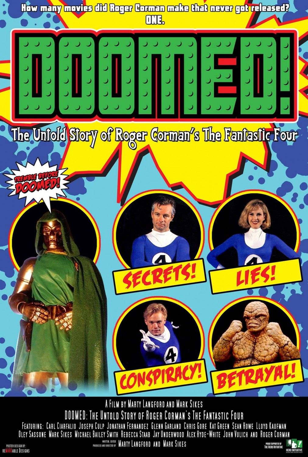 Extra Large Movie Poster Image for Doomed: The Untold Story of Roger Corman's the Fantastic Four 