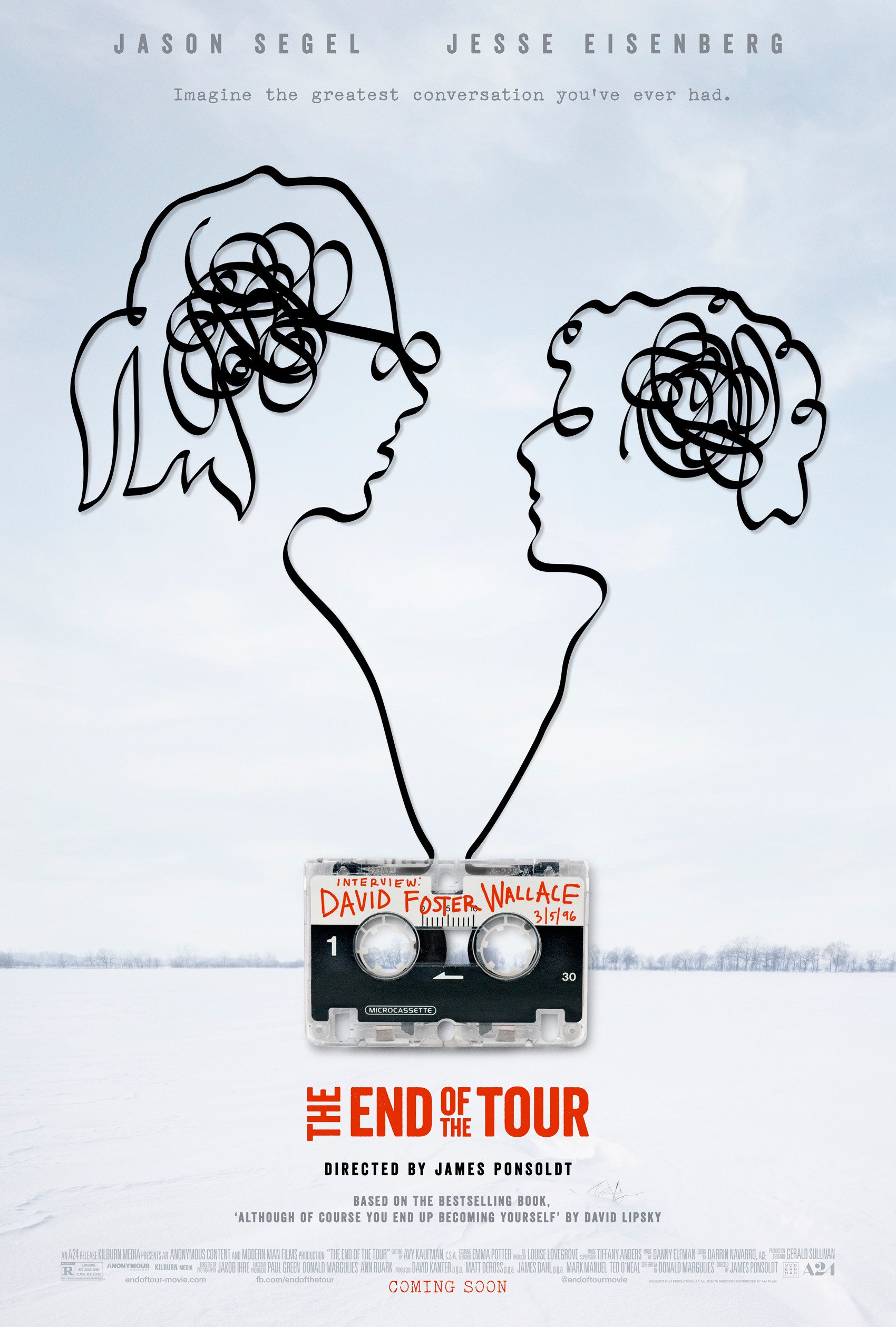 Mega Sized Movie Poster Image for The End of the Tour 