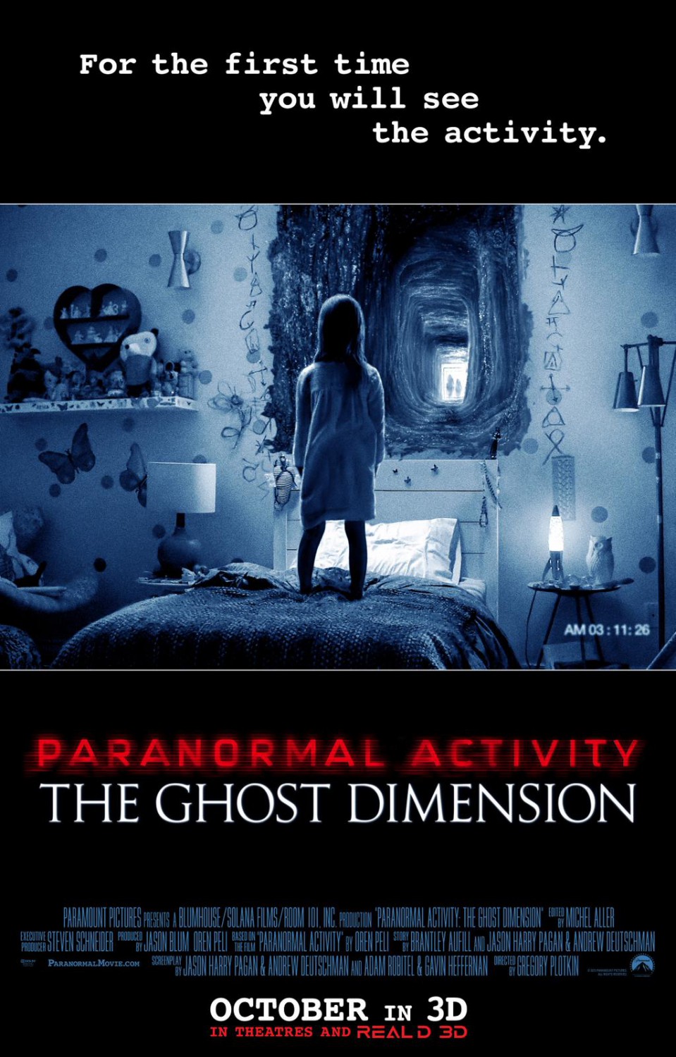 Extra Large Movie Poster Image for Paranormal Activity: The Ghost Dimension 
