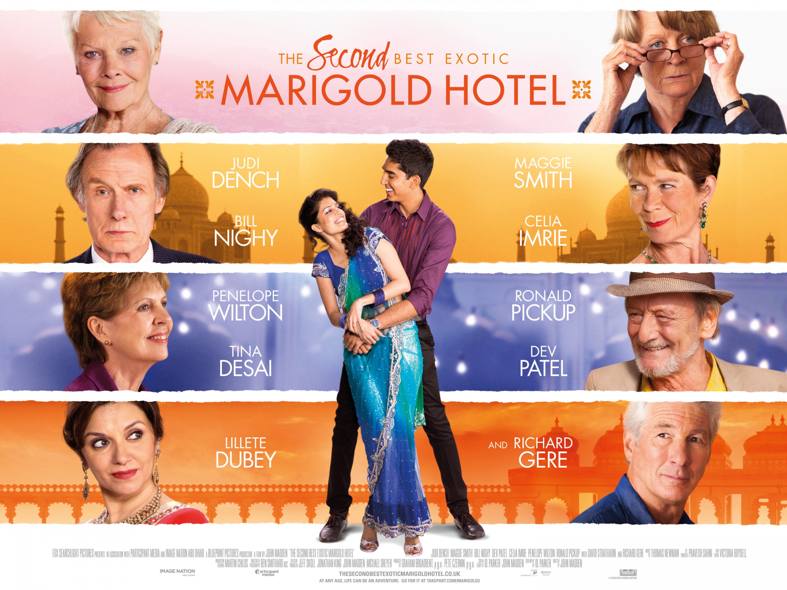 Mega Sized Movie Poster Image for The Second Best Exotic Marigold Hotel (#2 of 4)