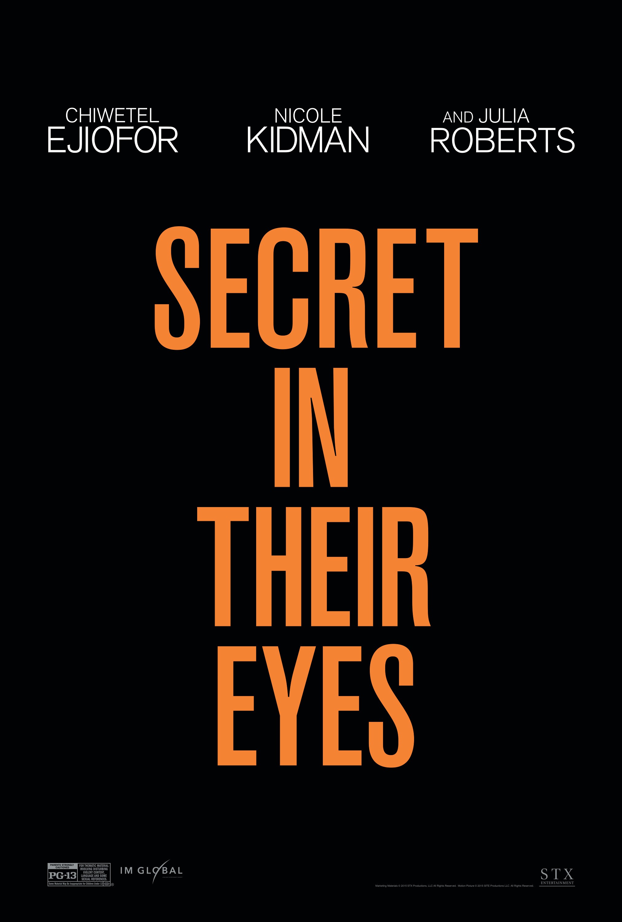 Mega Sized Movie Poster Image for Secret in Their Eyes (#1 of 6)